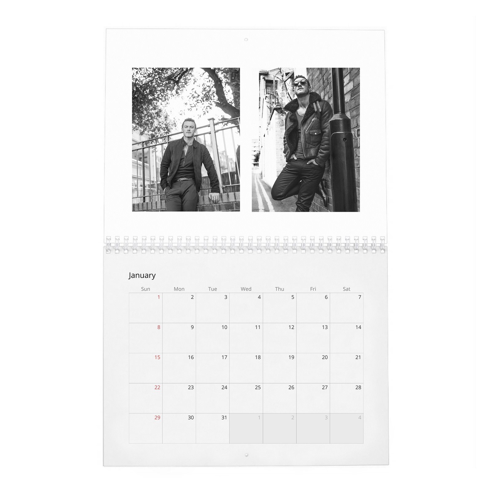Luke Evans - Man About Town 2027 Wall Calendar