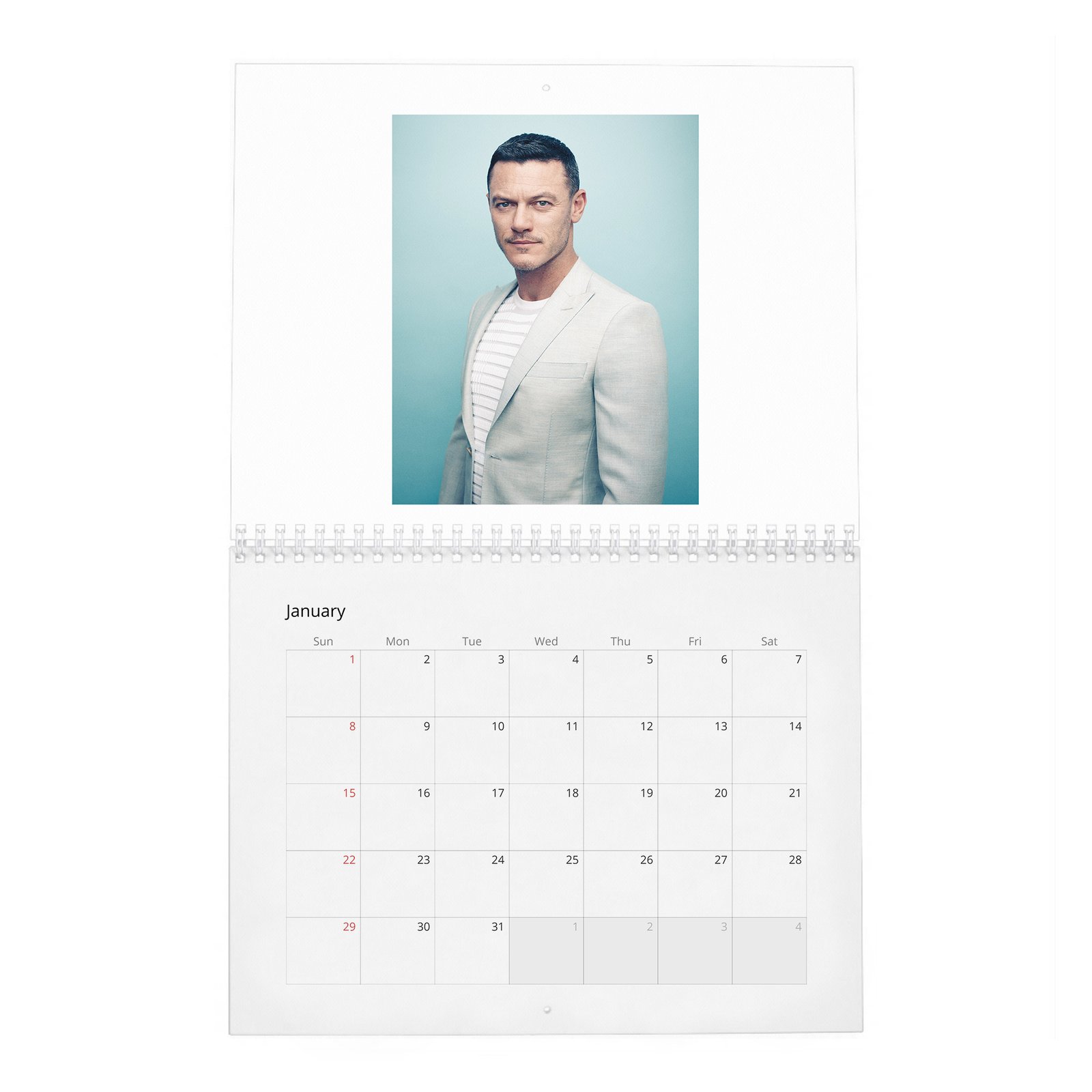 01 Luke Evans - The Go-To Guy 2027 Wall Calendar