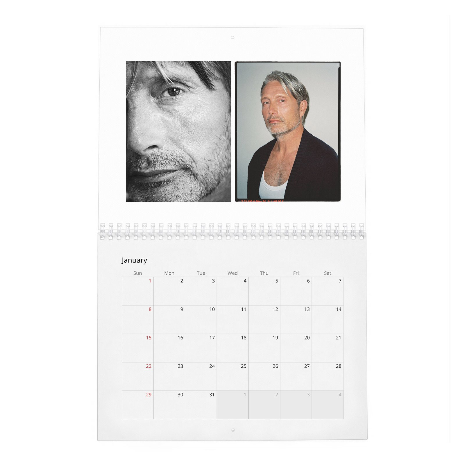 01 Mads Mikkelsen - Mads Uncensored 2027 Wall Calendar