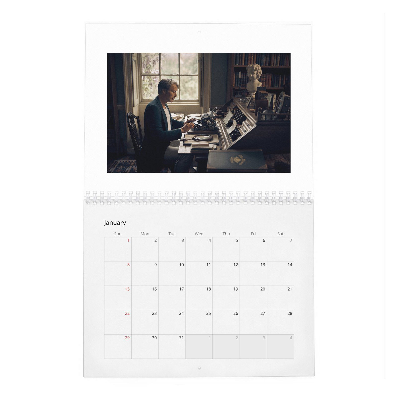 Mads Mikkelsen - The Great Dane 2027 Wall Calendar