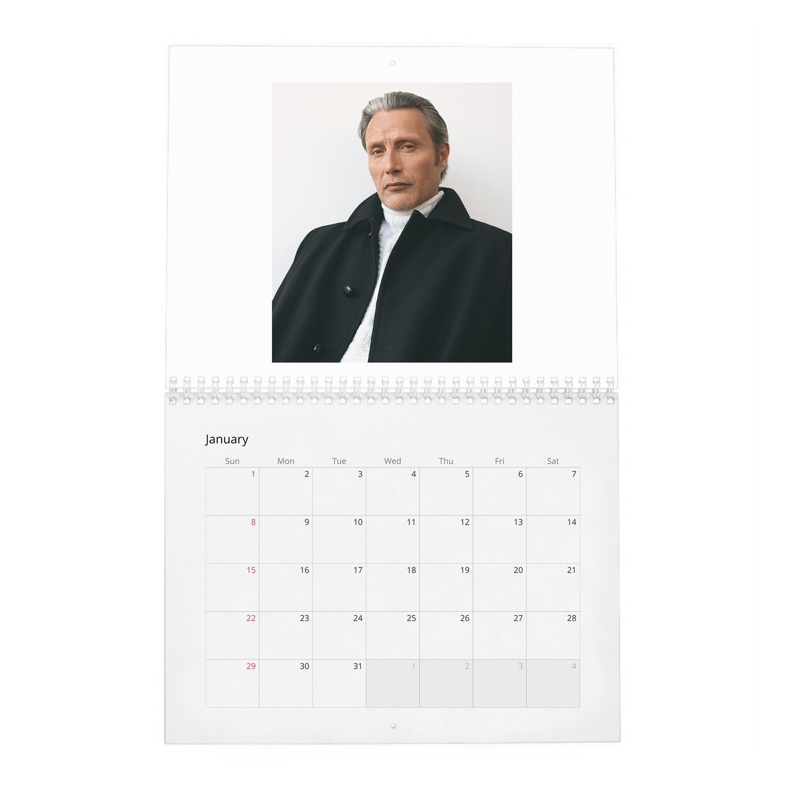 01 Mads Mikkelsen - The Polar Existence 2027 Wall Calendar