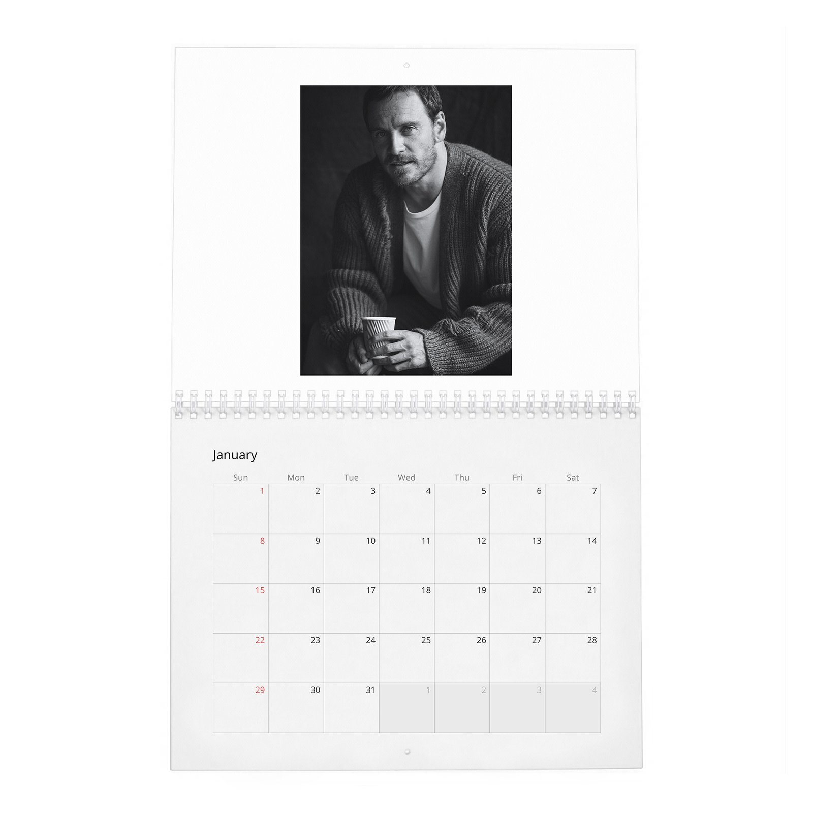 Michael Fassbender - Rules For Living 2027 Wall Calendar