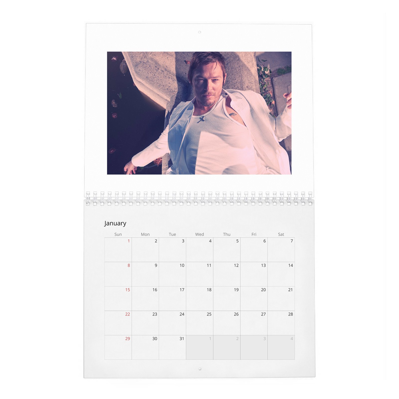 01 Norman Reedus - Flaunt Vol.1 2027 Wall Calendar