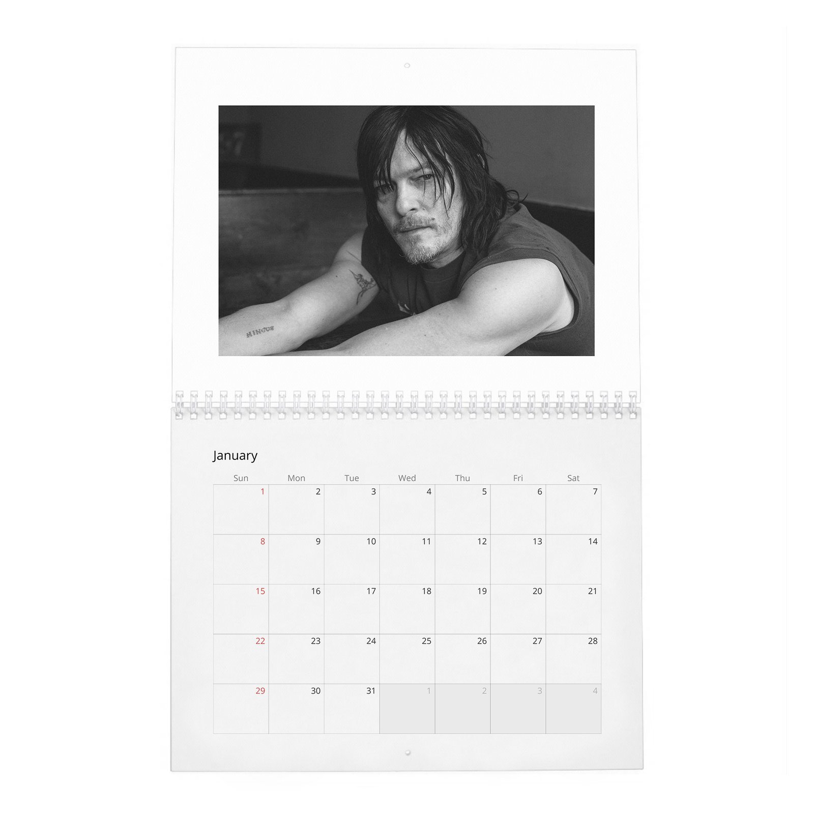 01 Norman Reedus - So It Goes 2027 Wall Calendar