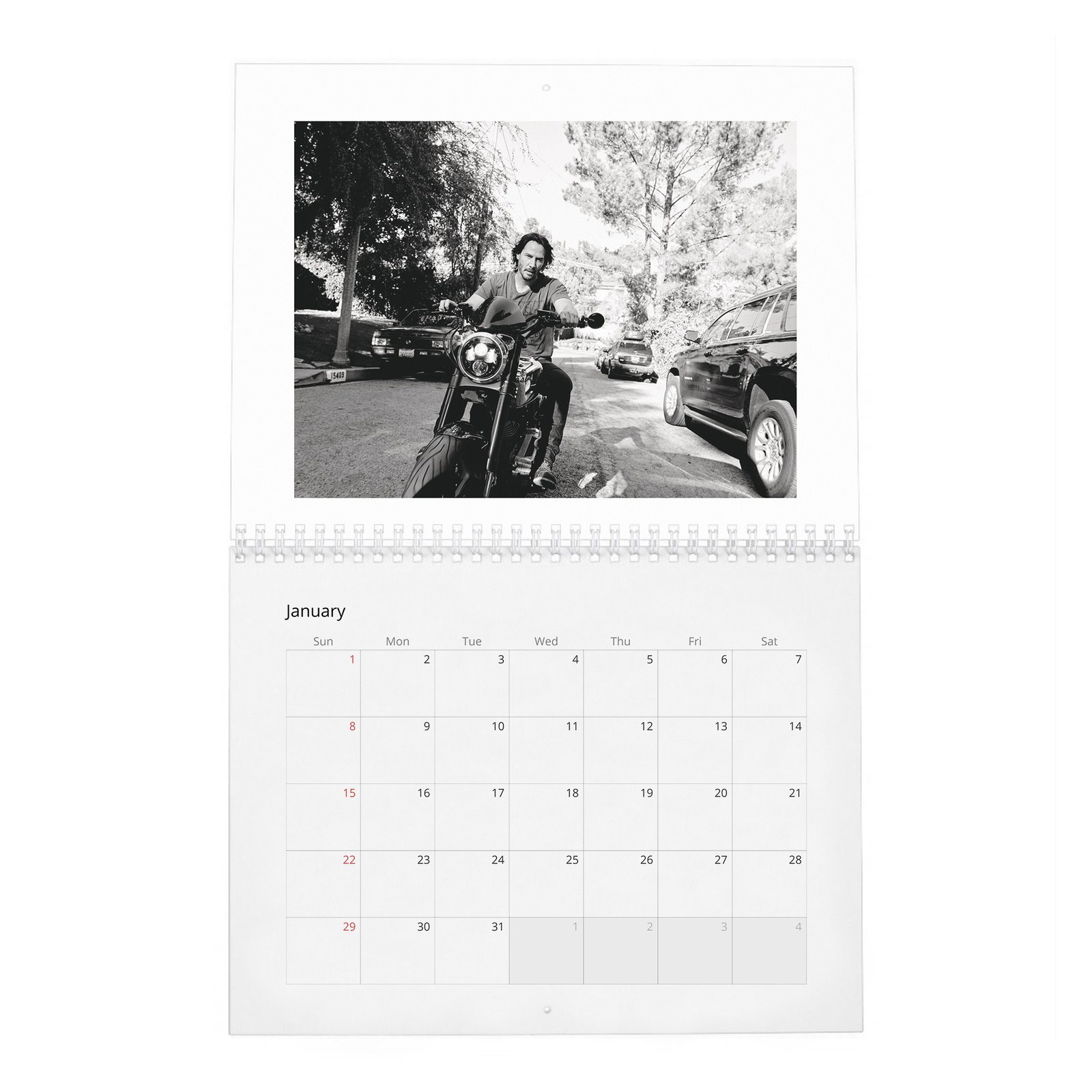 01 Keanu Reeves - Head Up 2027 Wall Calendar