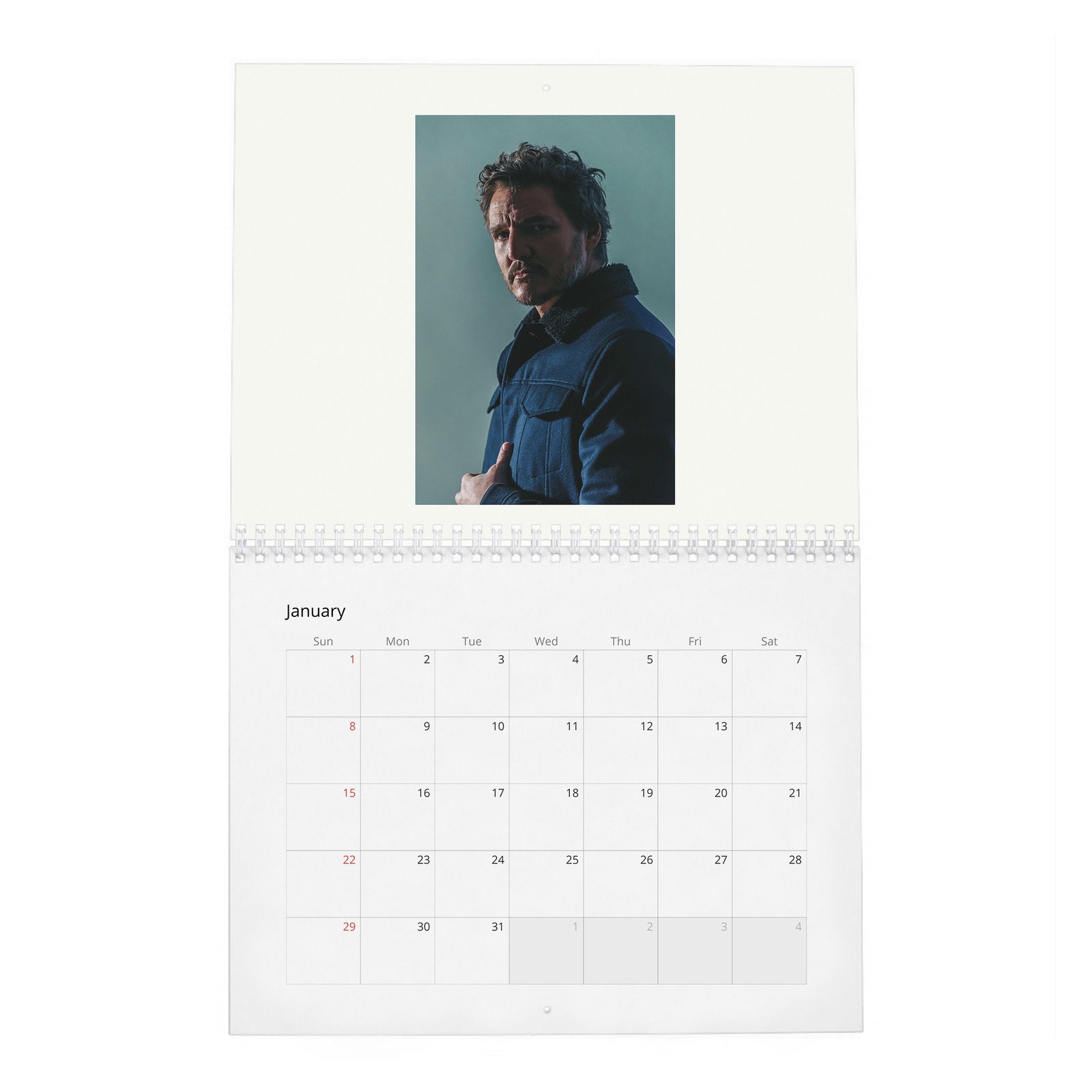 01 Pedro Pascal - Flaunt 2027 Wall Calendar