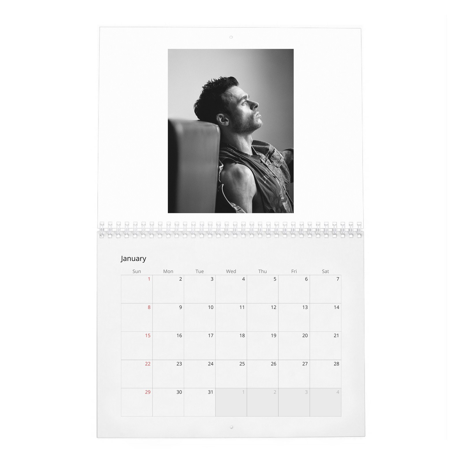01 Richard Madden - Wonderland 2027 Wall Calendar