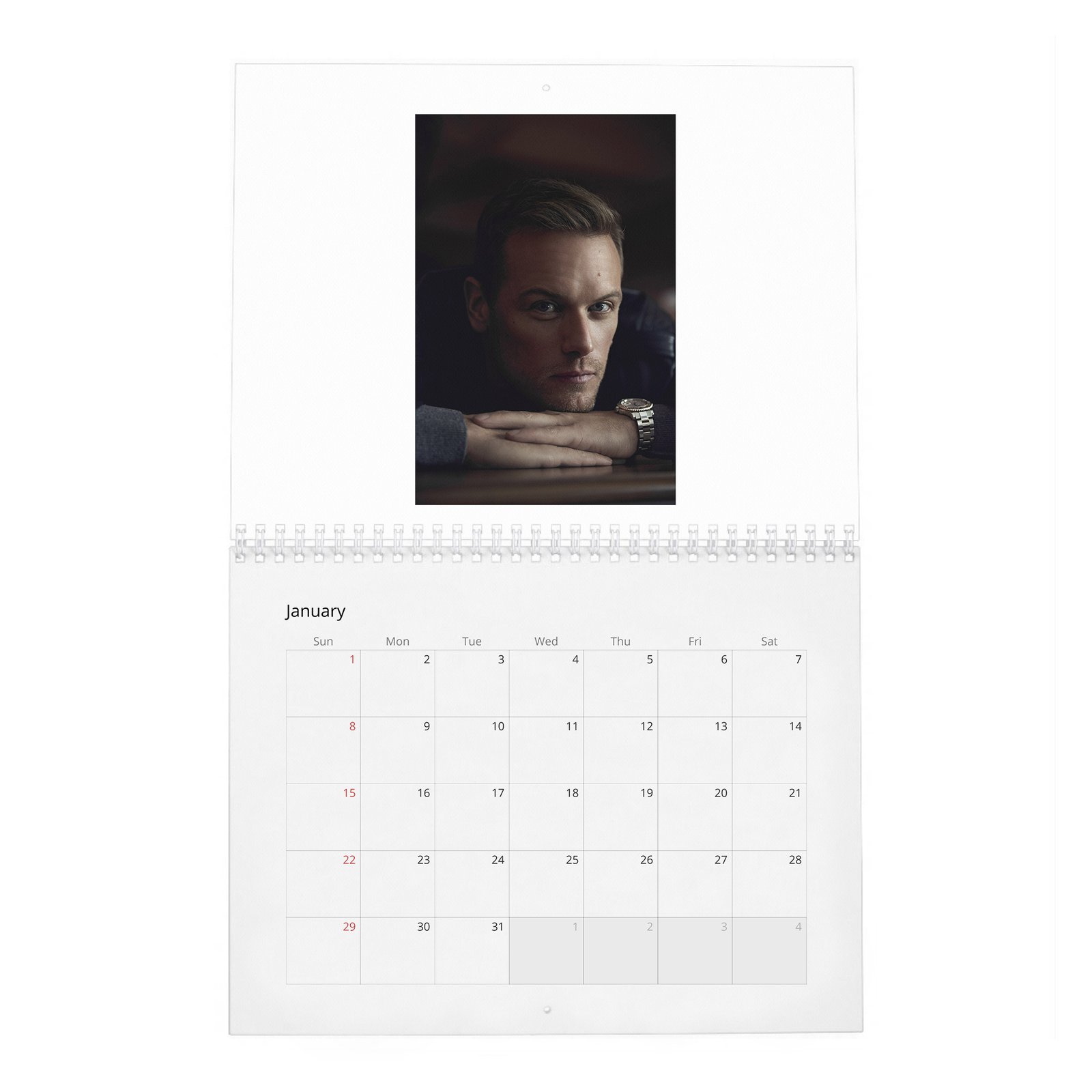 01 Sam Heughan - Nobleman 2027 Wall Calendar