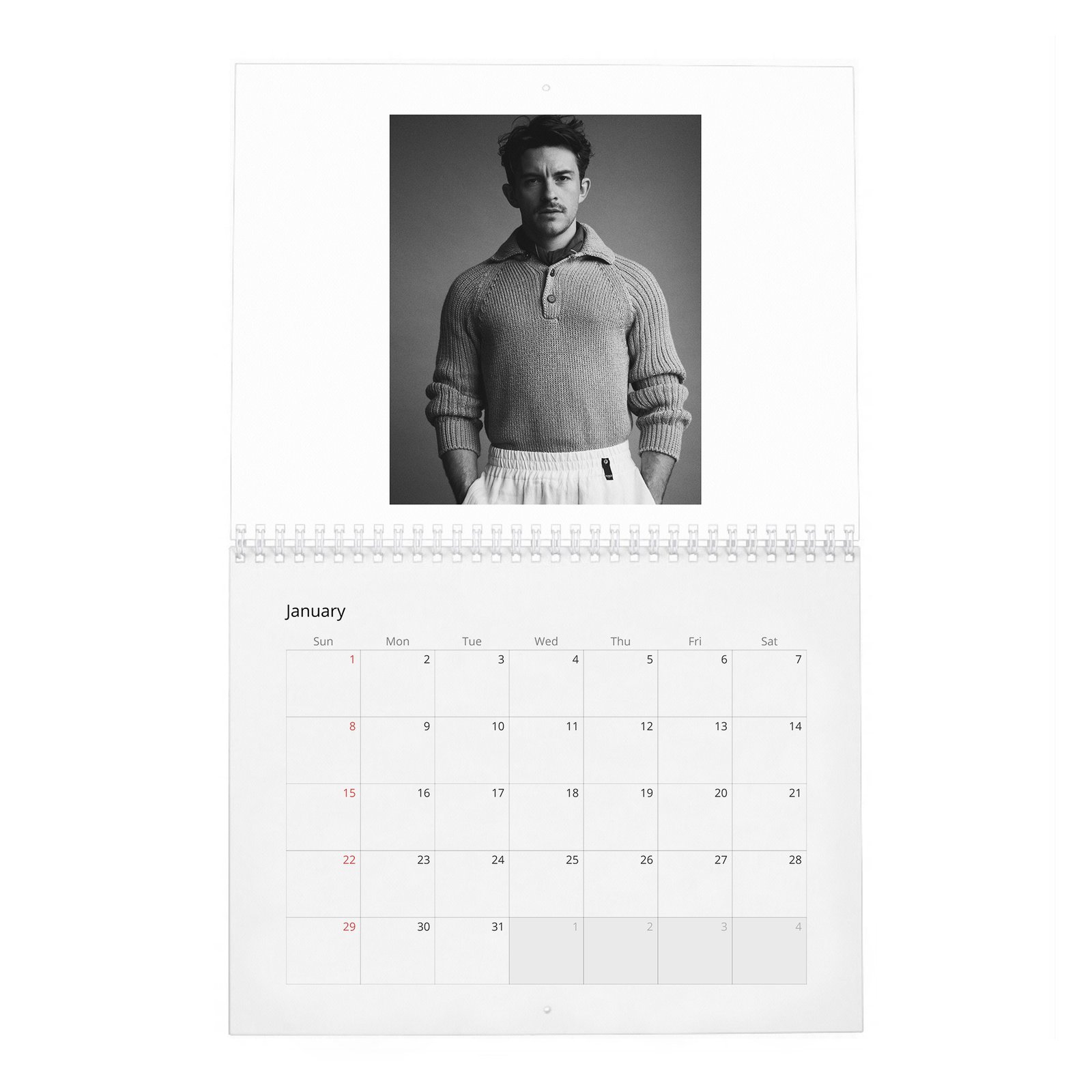 01 Jonathan Bailey - Takes Off 2027 Wall Calendar