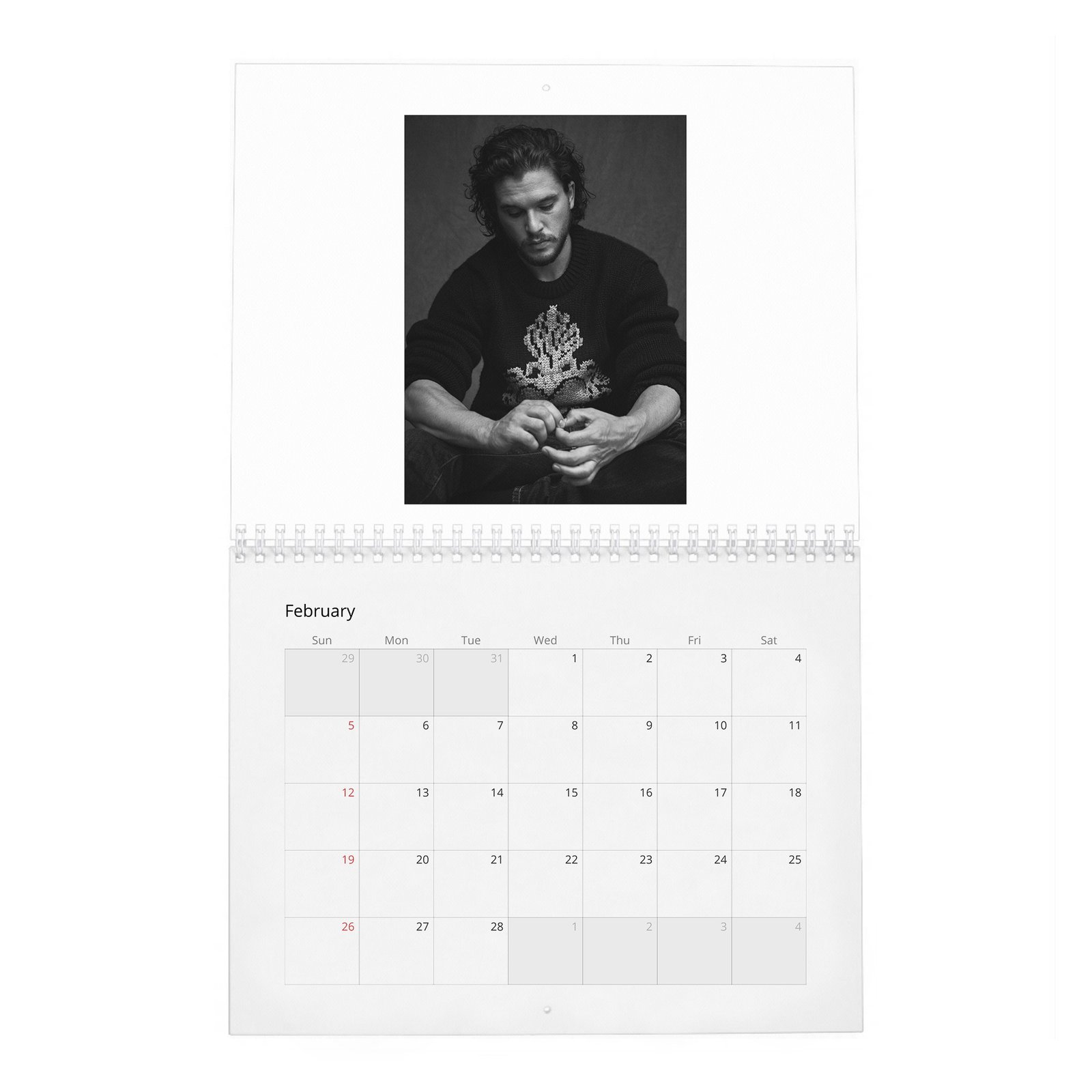 02 Kit Harington - Bastard Revolution 2027 Wall Calendar