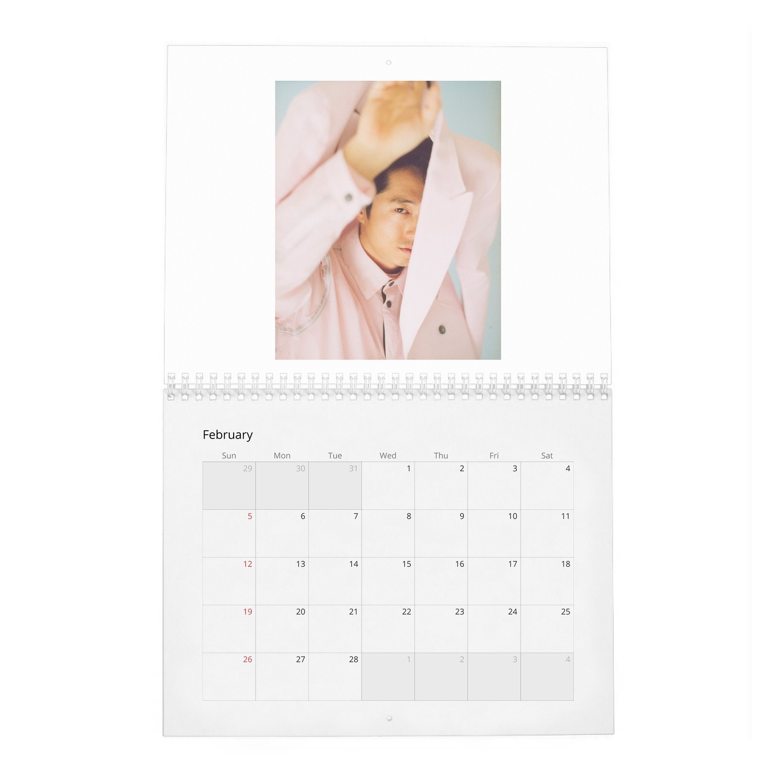 02 Steven Yeun - Flaunt 2027 Wall Calendar