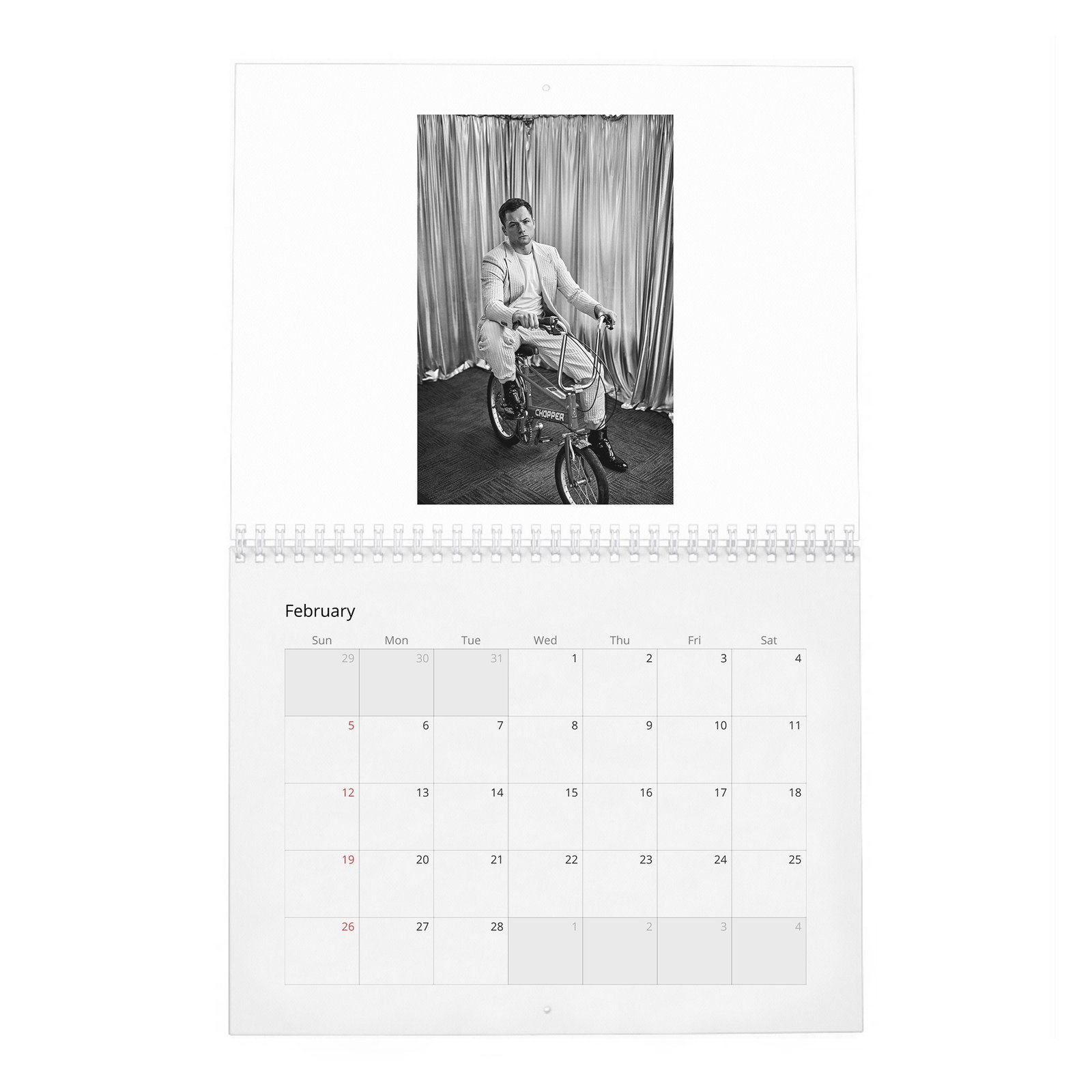 Taron Egerton - My Name Is 2027 Wall Calendar