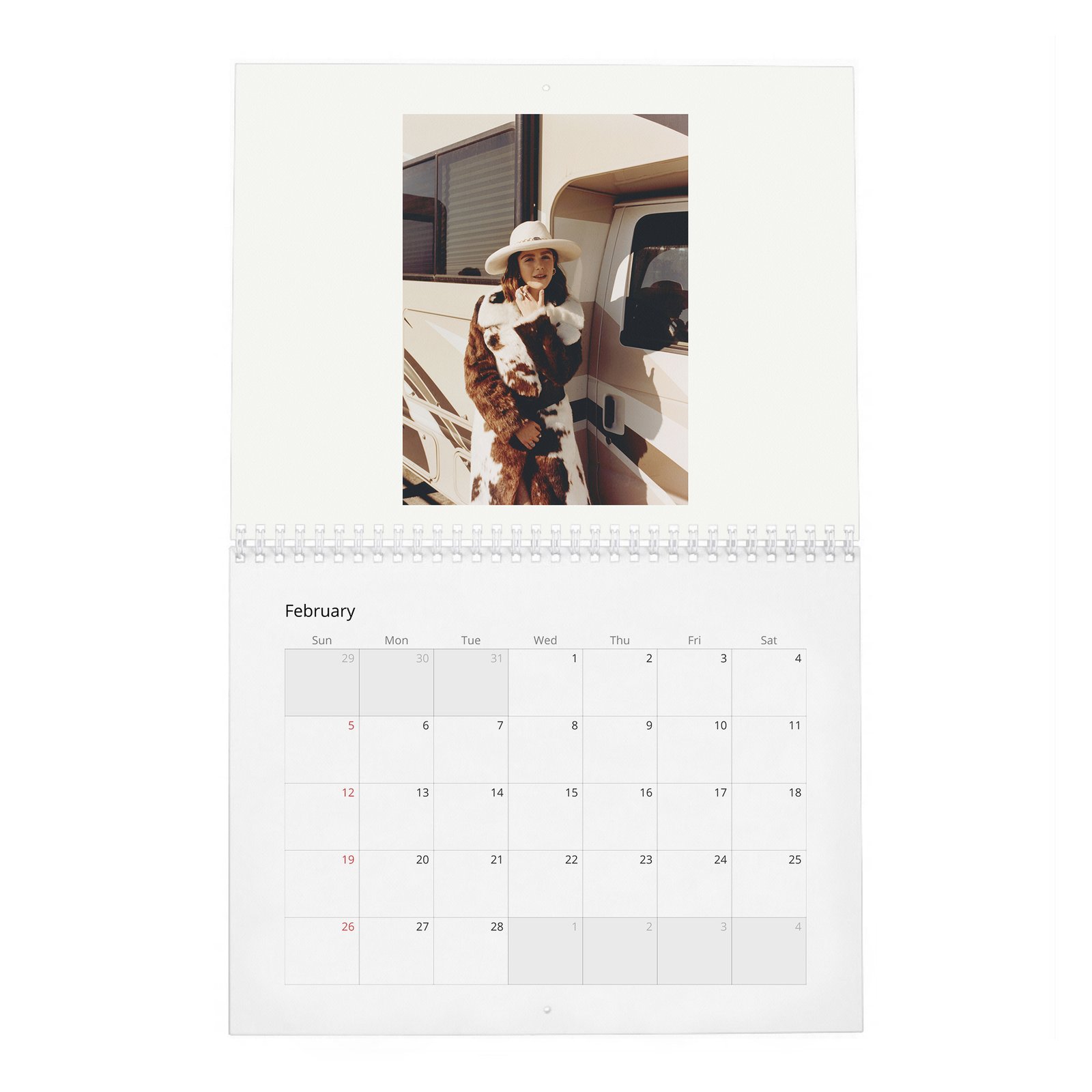 02 Kiernan Shipka - Flaunt 2027 Wall Calendar
