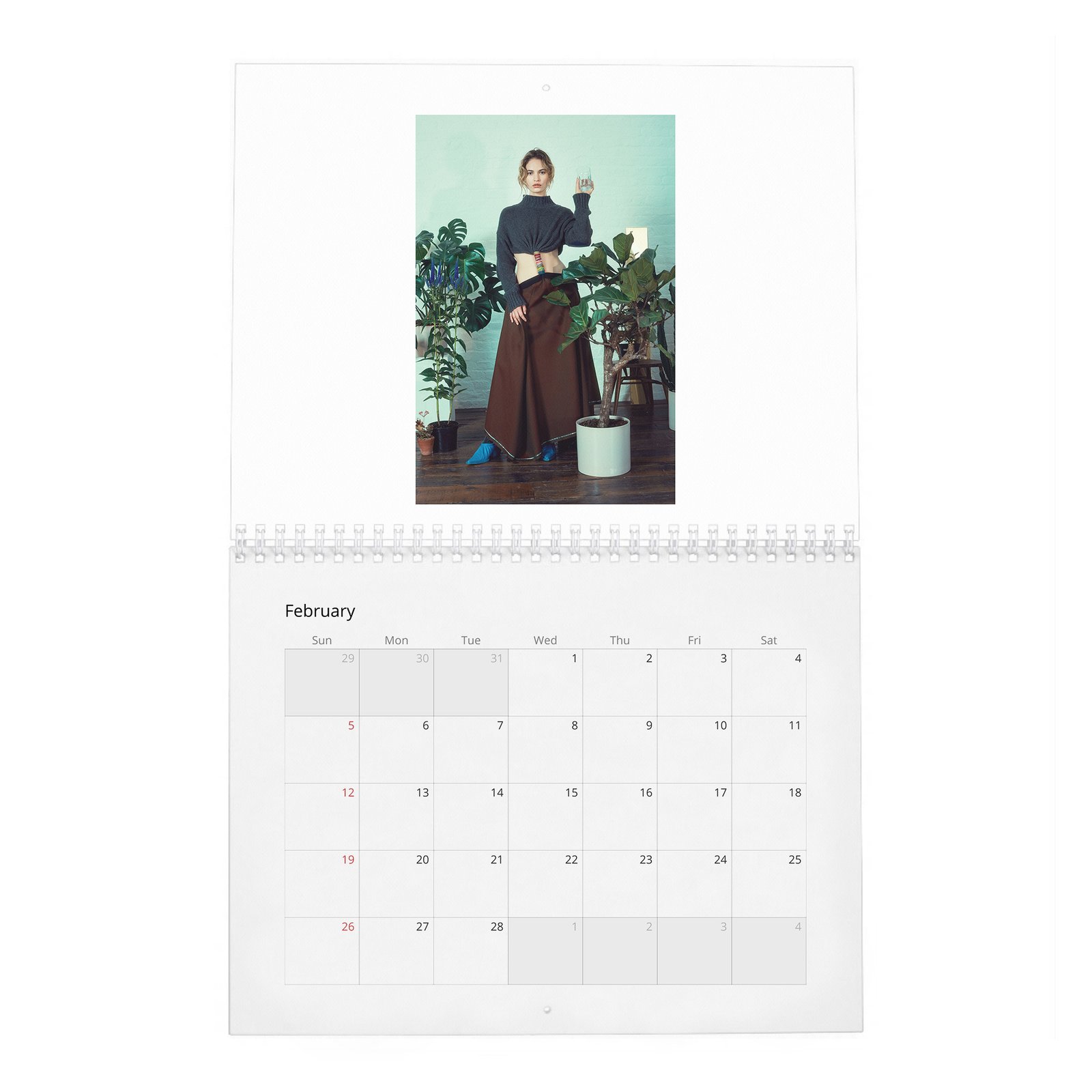 02 Lily James - Loving Lily 2027 Wall Calendar