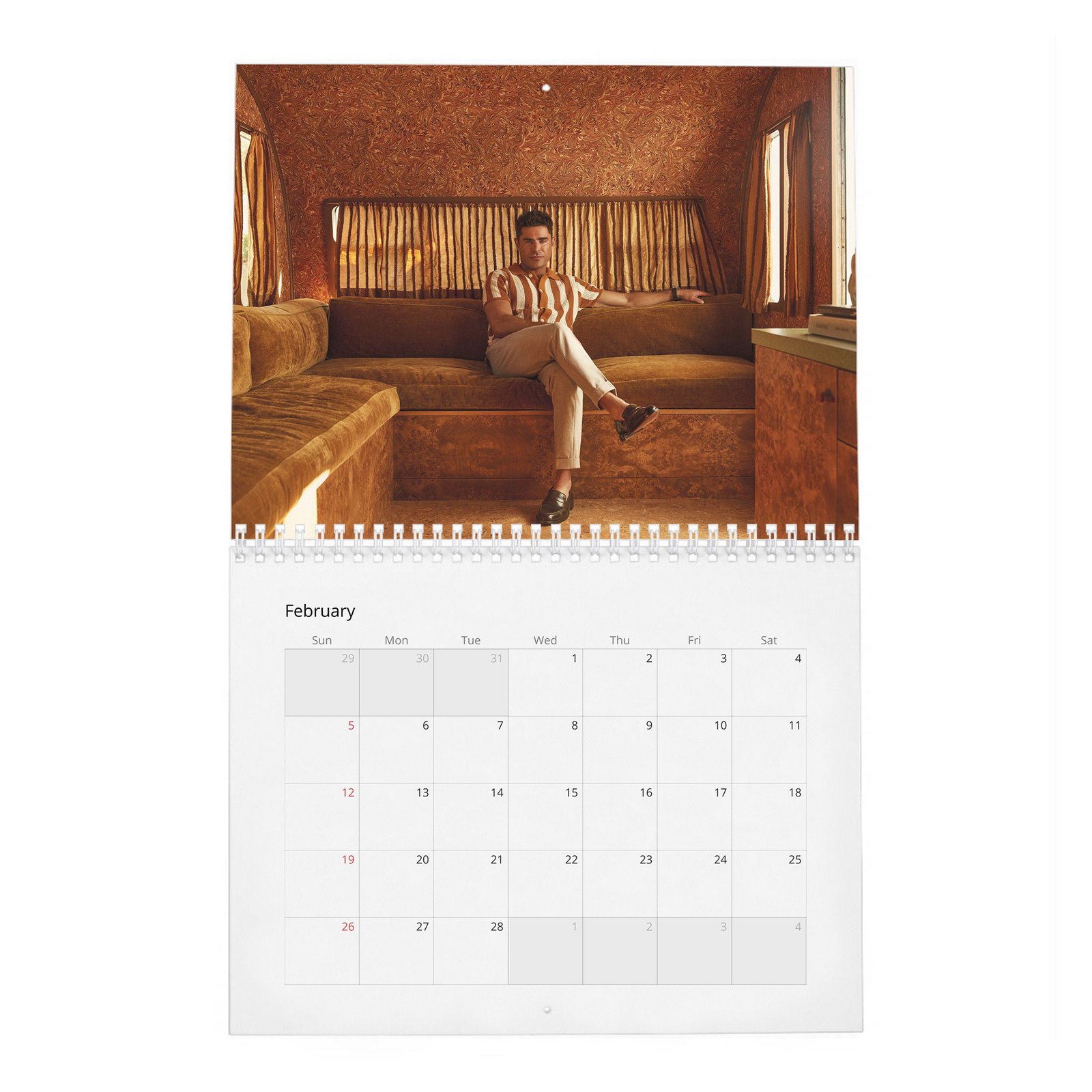 02 Zac Efron - The Ringmaster 2027 Wall Calendar