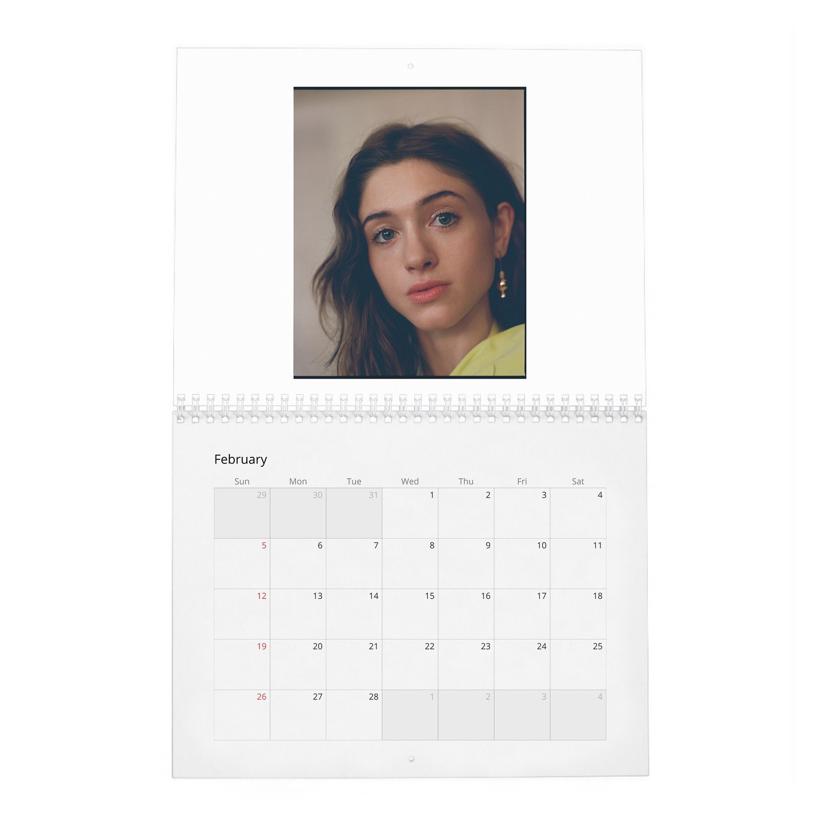 02 Natalia Dyer - Inner Child 2027 Wall Calendar