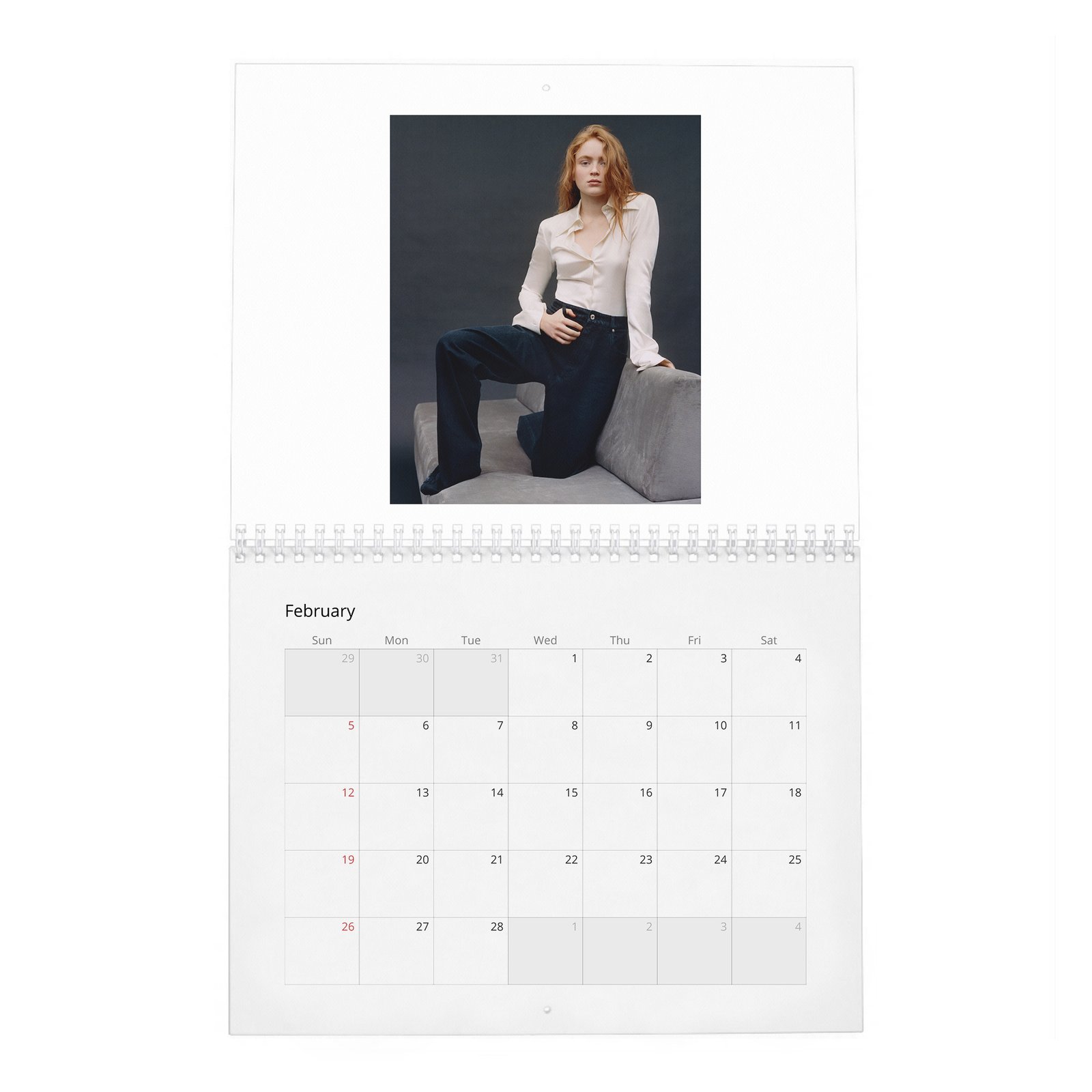 02 Sadie Sink - Bold Discretion 2027 Wall Calendar