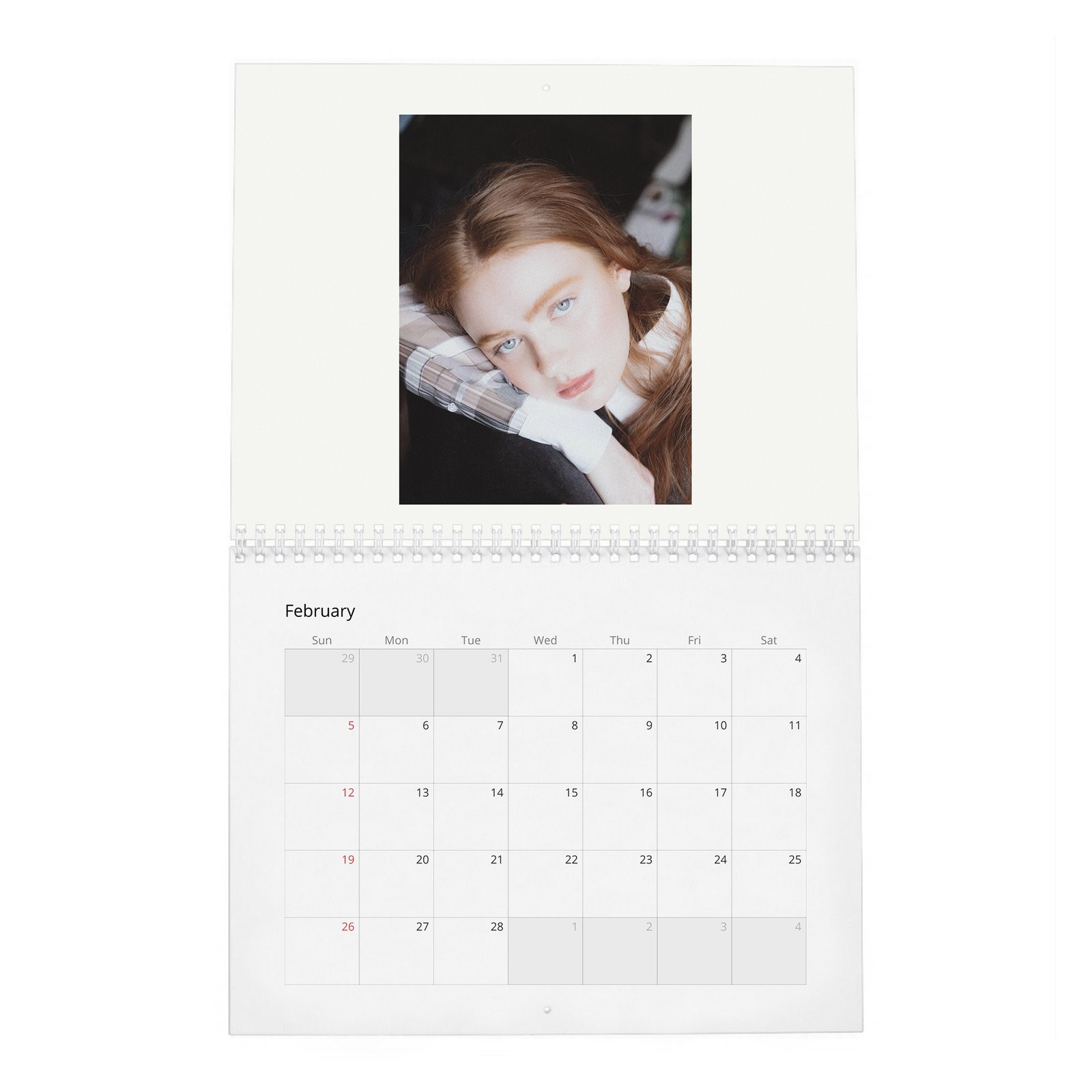02 Sadie Sink - Flaunt 2027 Wall Calendar