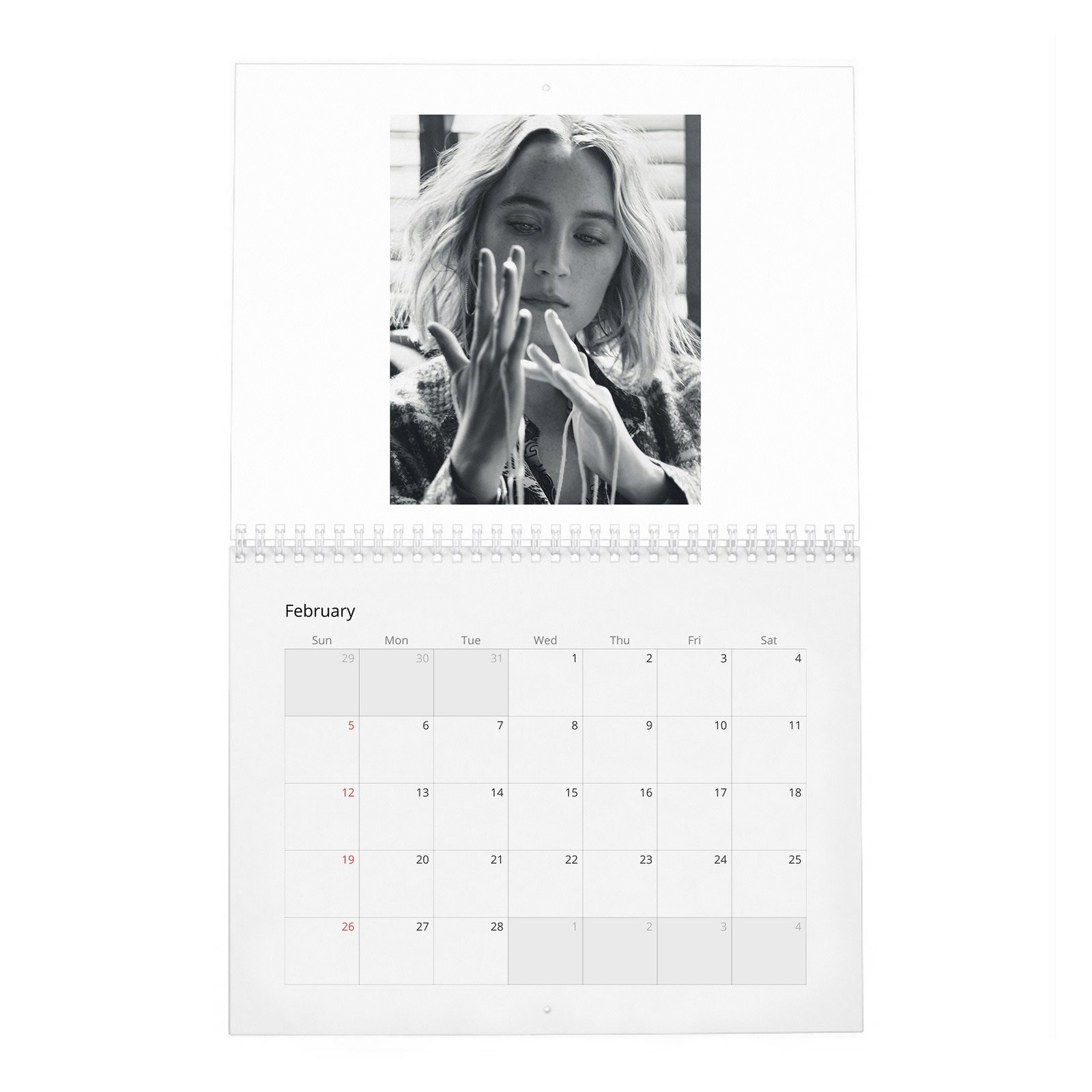 02 Saoirse Ronan - Our Newest Jo March 2027 Wall Calendar