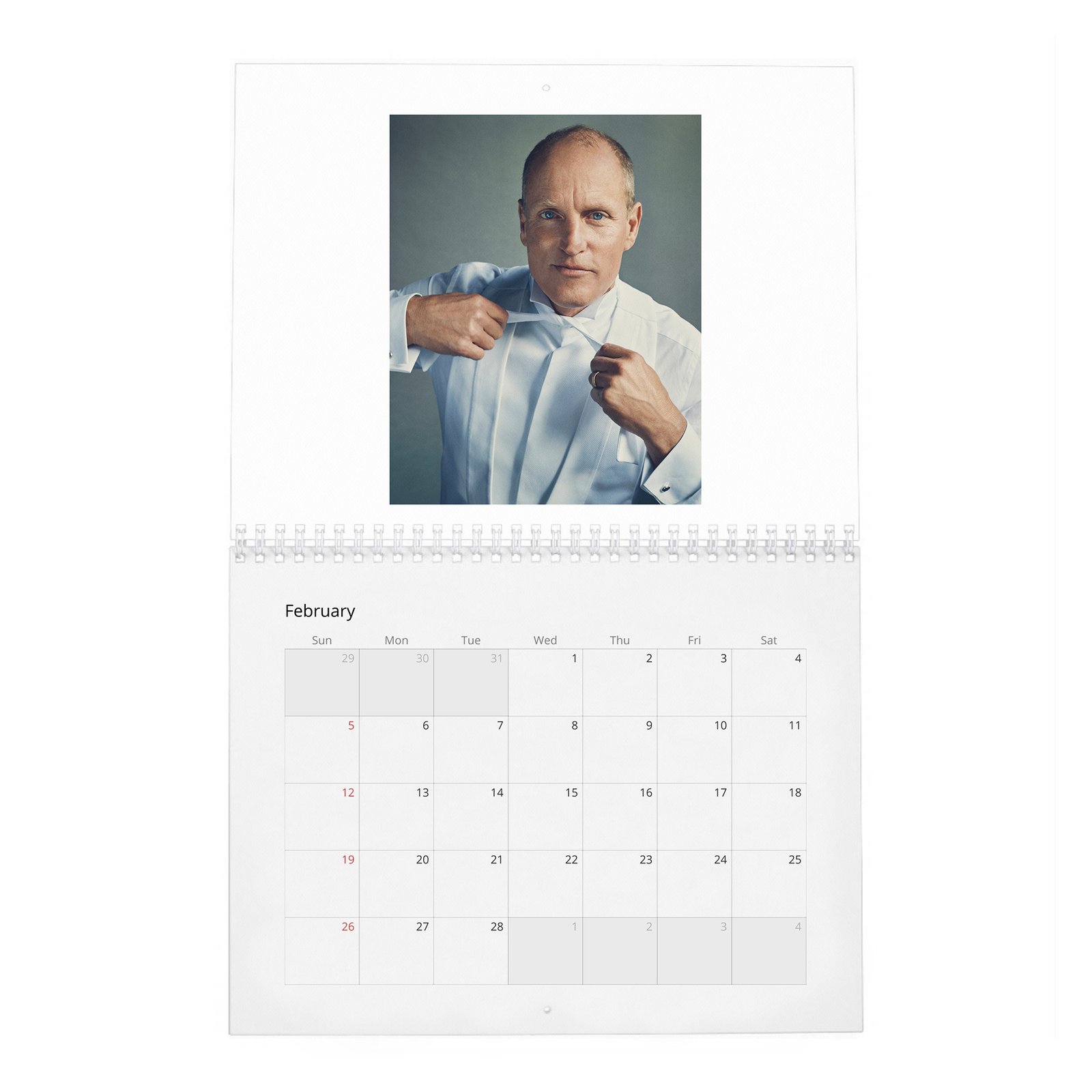 02 Woody Harrelson - Light Up 2027 Wall Calendar