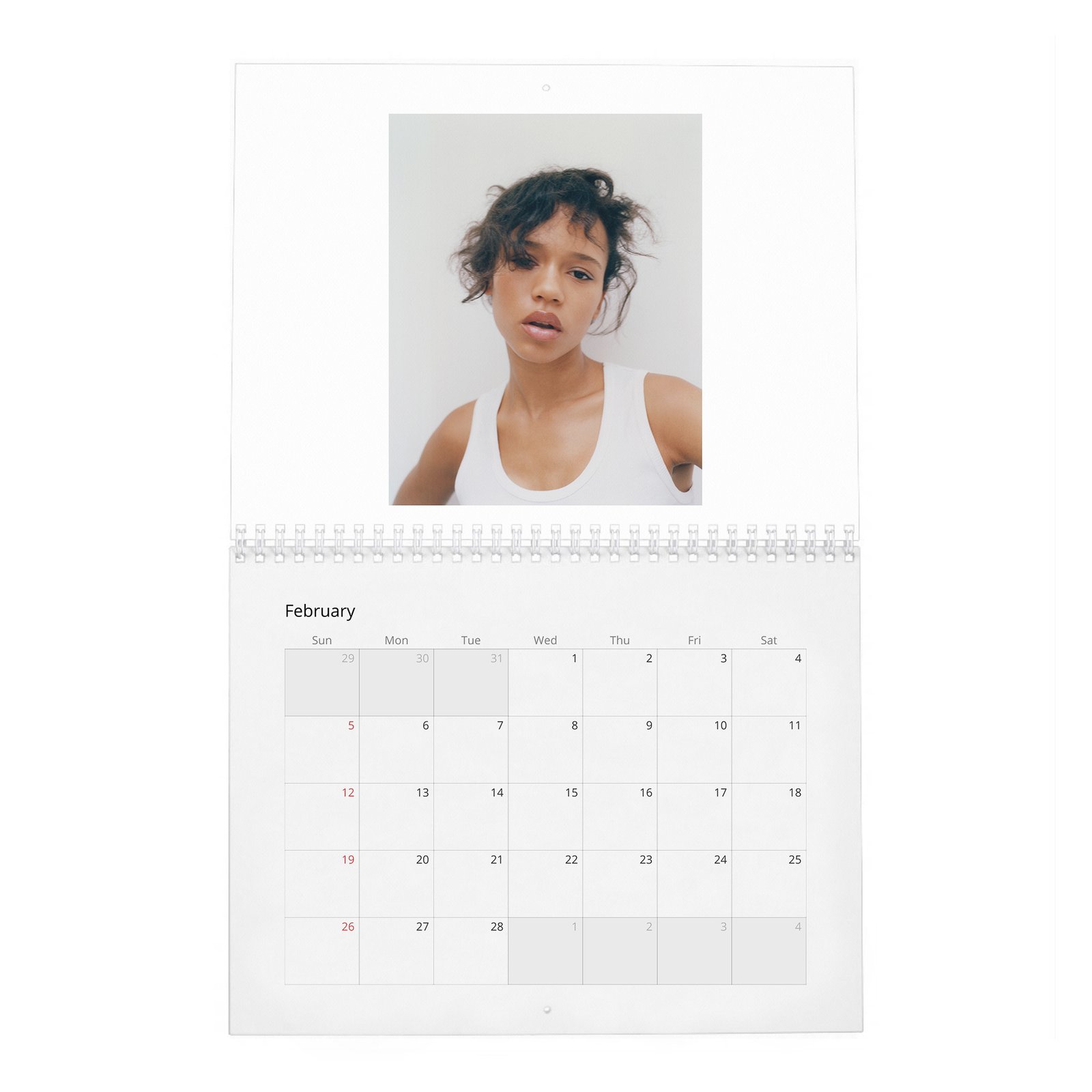 02 Taylor Russell - The Face 2027 Wall Calendar