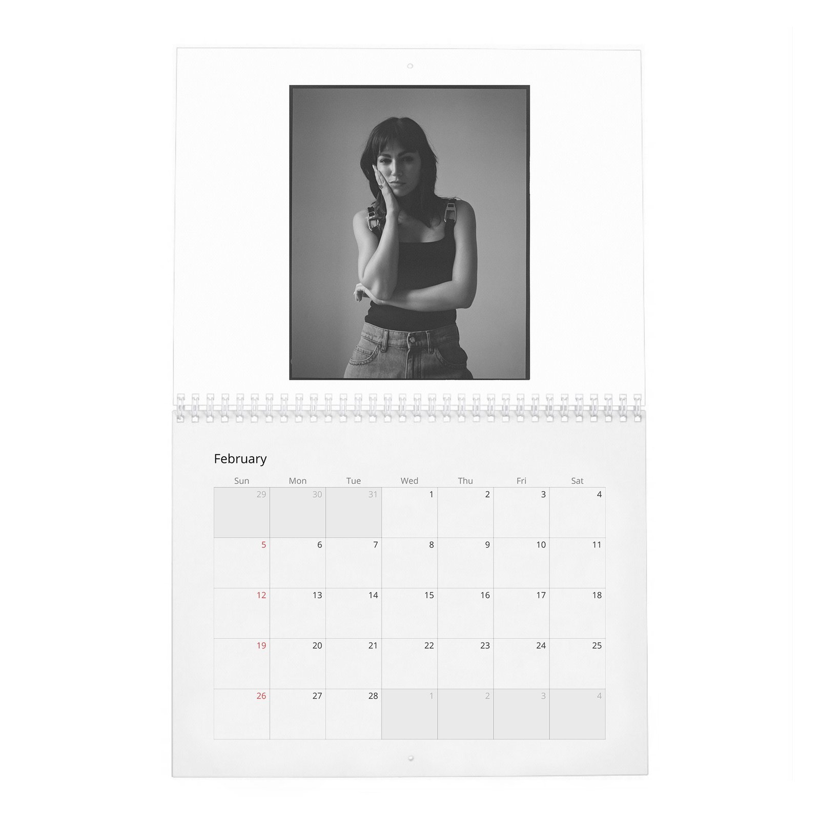 02 Ursula Corbero - Laterals 2027 Wall Calendar