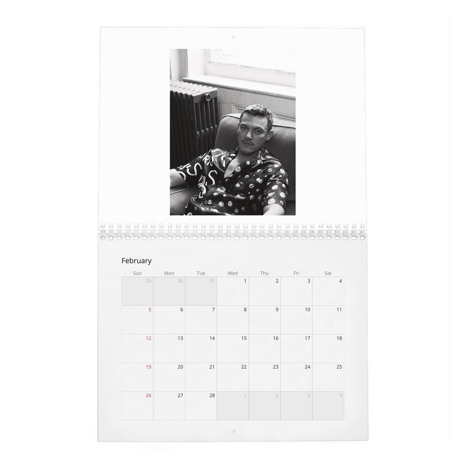 02 Luke Evans - Grit To Fight Back 2027 Wall Calendar
