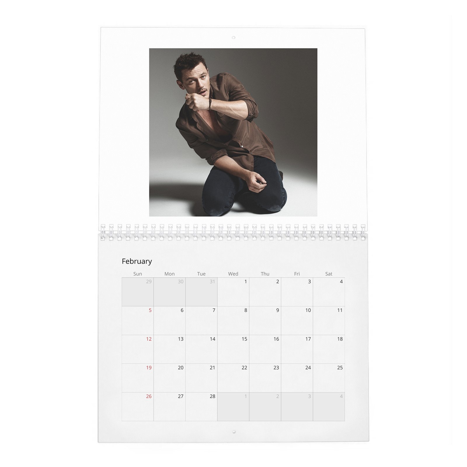Luke Evans - Man About Town 2027 Wall Calendar