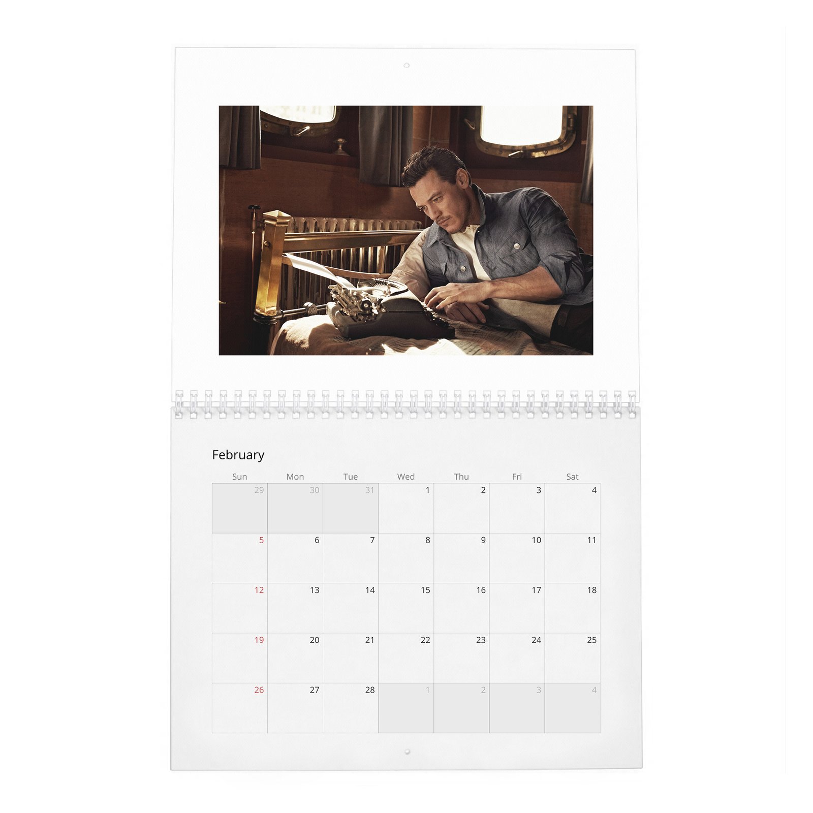 02 Luke Evans - Man Of The World 2027 Wall Calendar