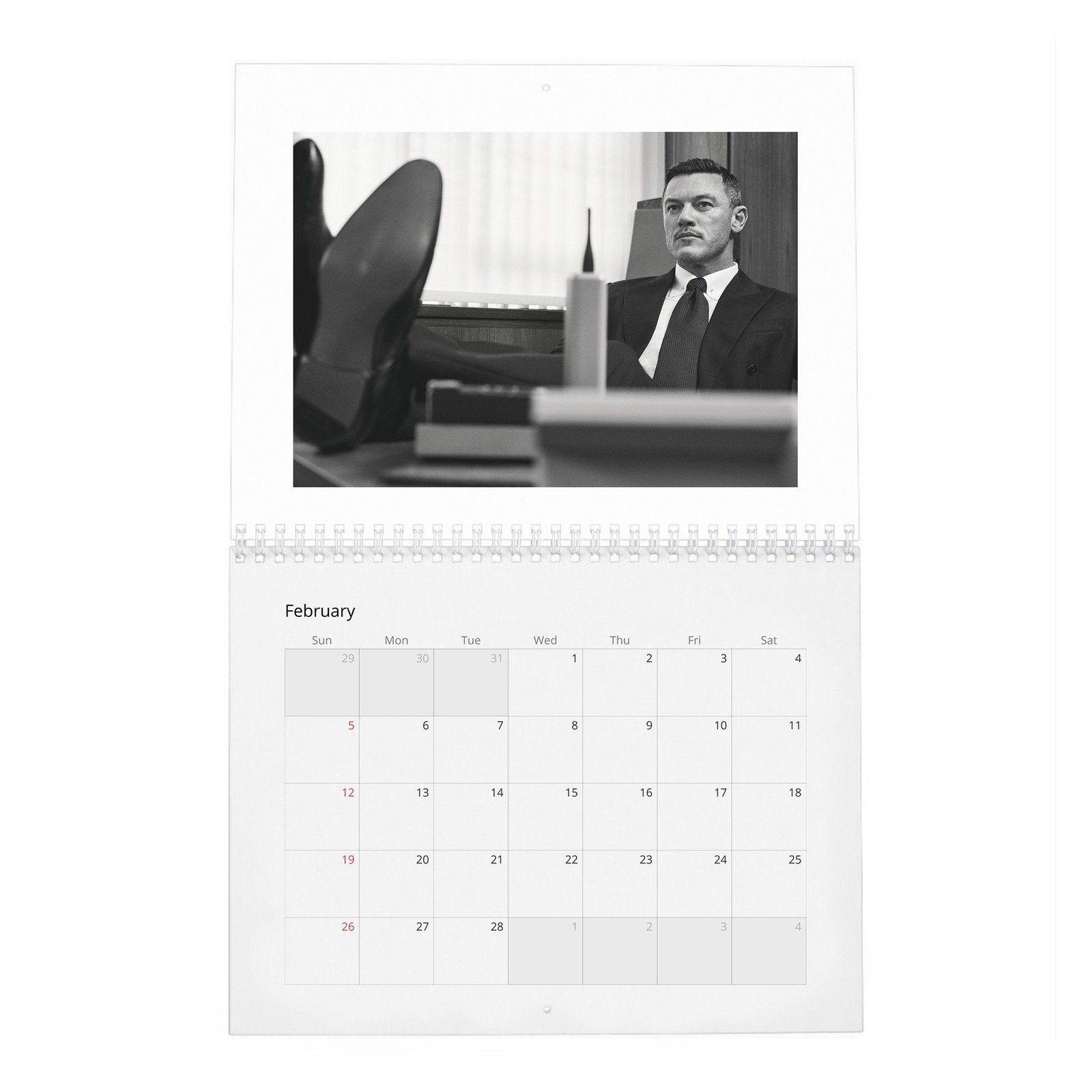 02 Luke Evans - Passion For Good Suits 2027 Wall Calendar