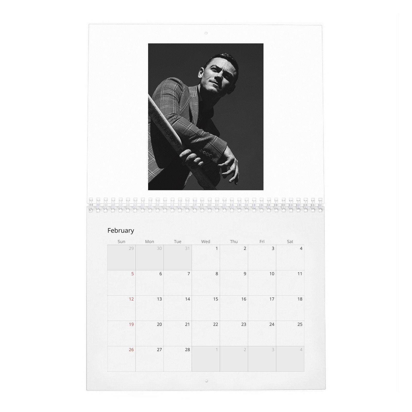 02 Luke Evans - The Go-To Guy 2027 Wall Calendar