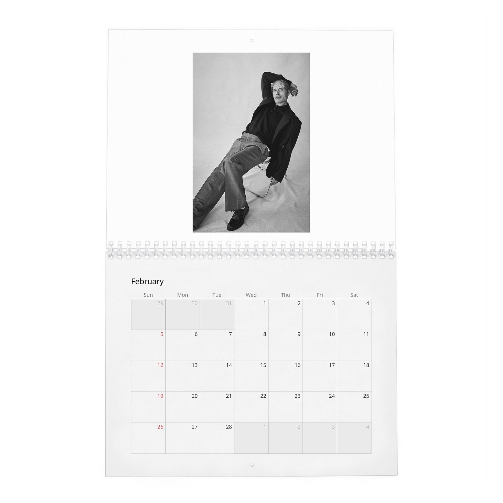 02 Mads Mikkelsen - Good Bad 2027 Wall Calendar