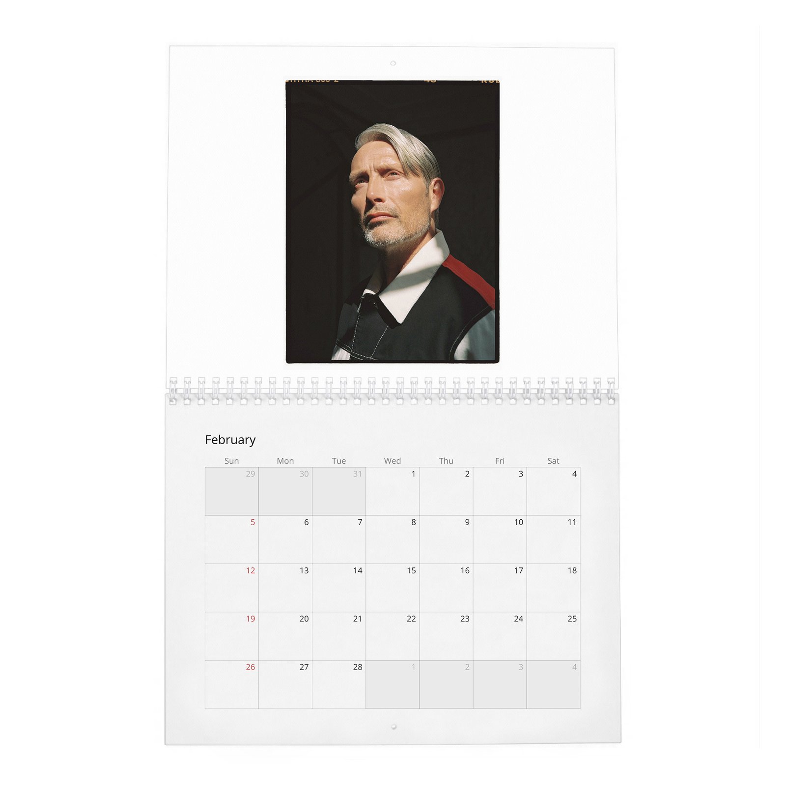 02 Mads Mikkelsen - Mads Uncensored 2027 Wall Calendar