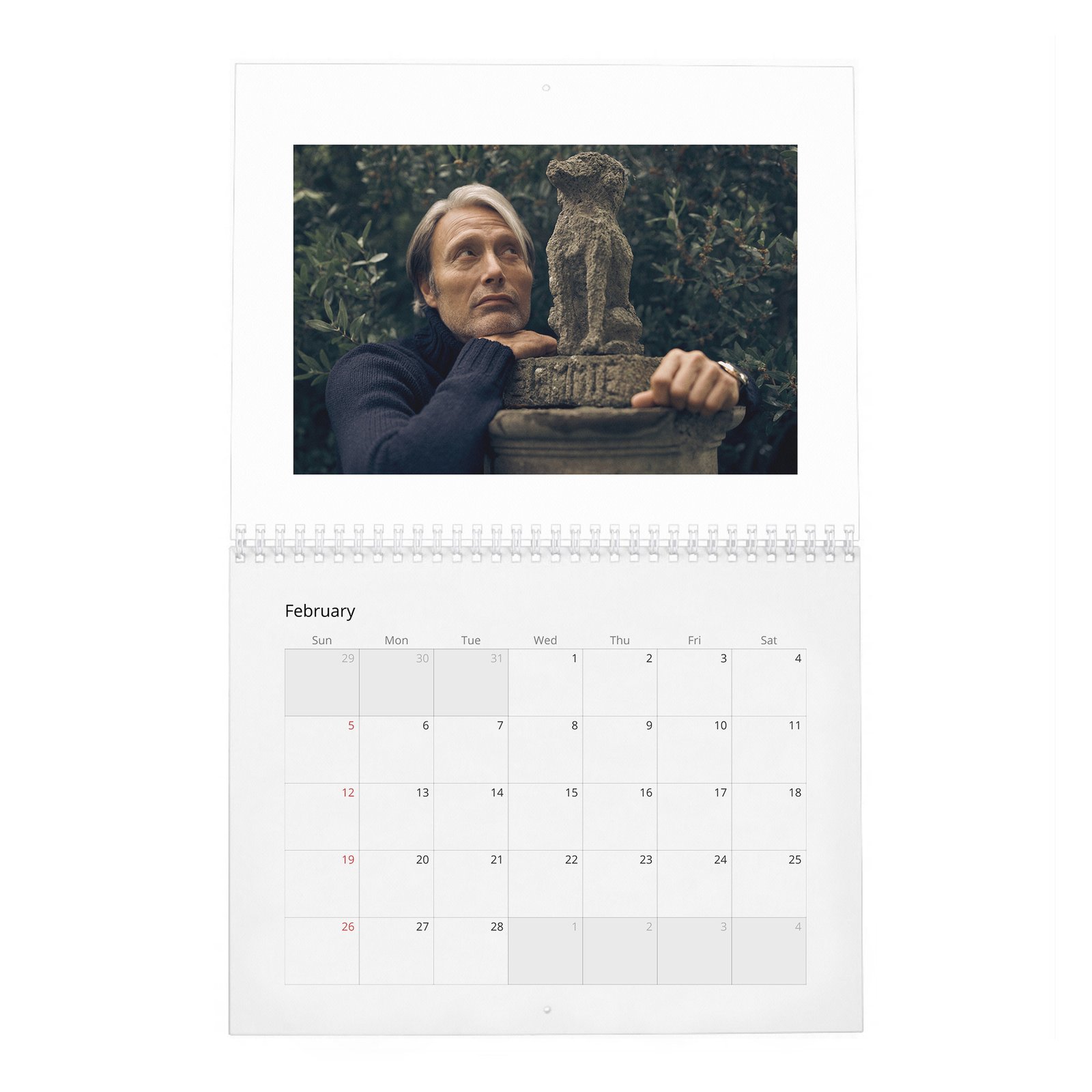 Mads Mikkelsen - The Great Dane 2027 Wall Calendar
