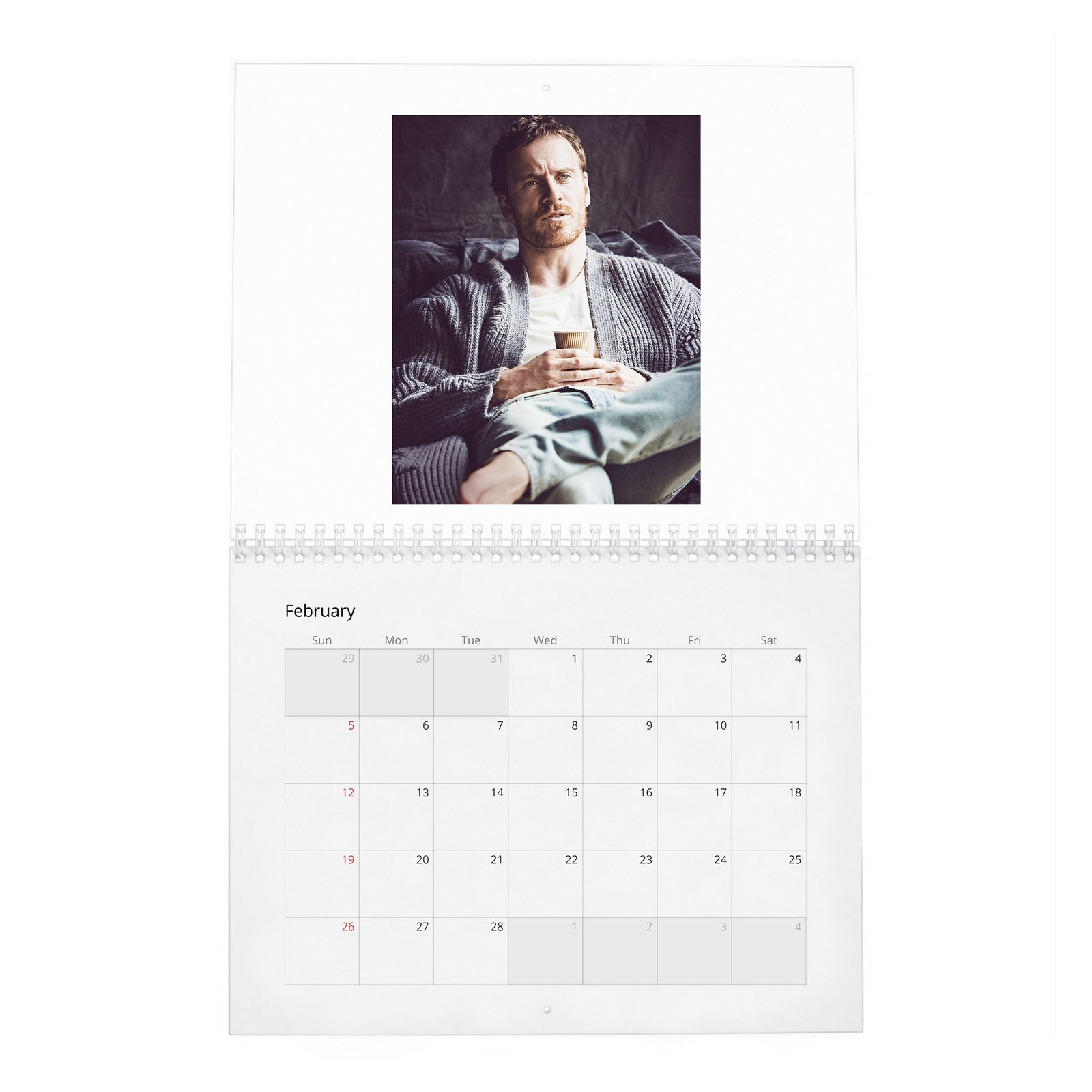 Michael Fassbender - Rules For Living 2027 Wall Calendar