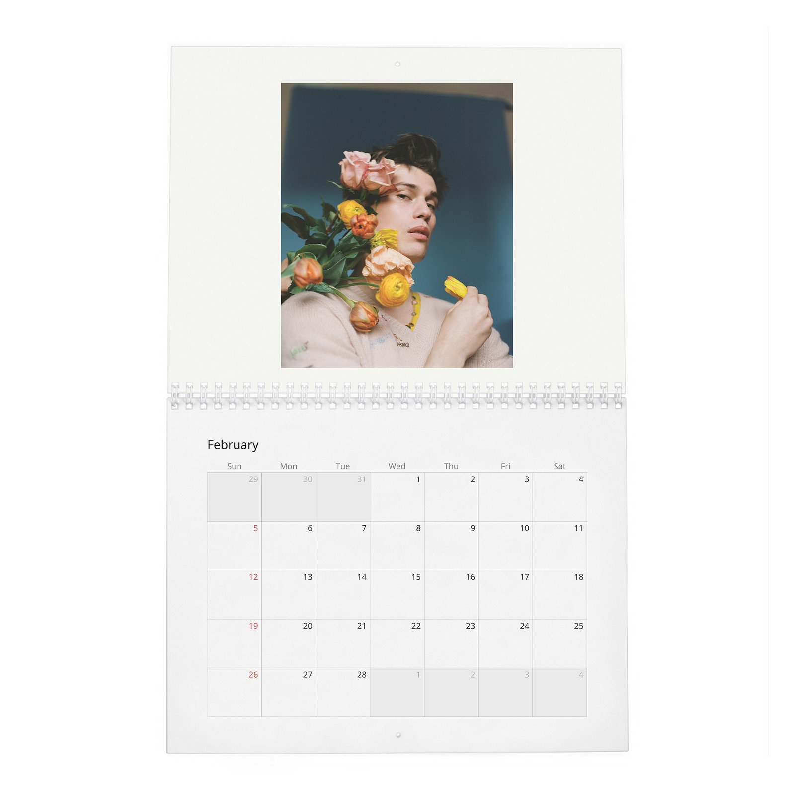 02 Nicholas Galitzine - Flaunt 2027 Wall Calendar