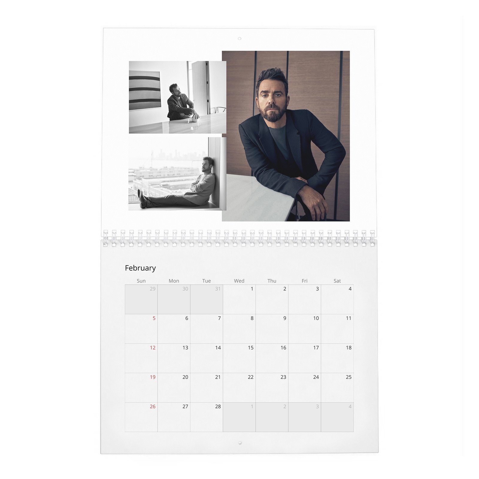 02 Justin Theroux - The Enviable Life 2027 Wall Calendar