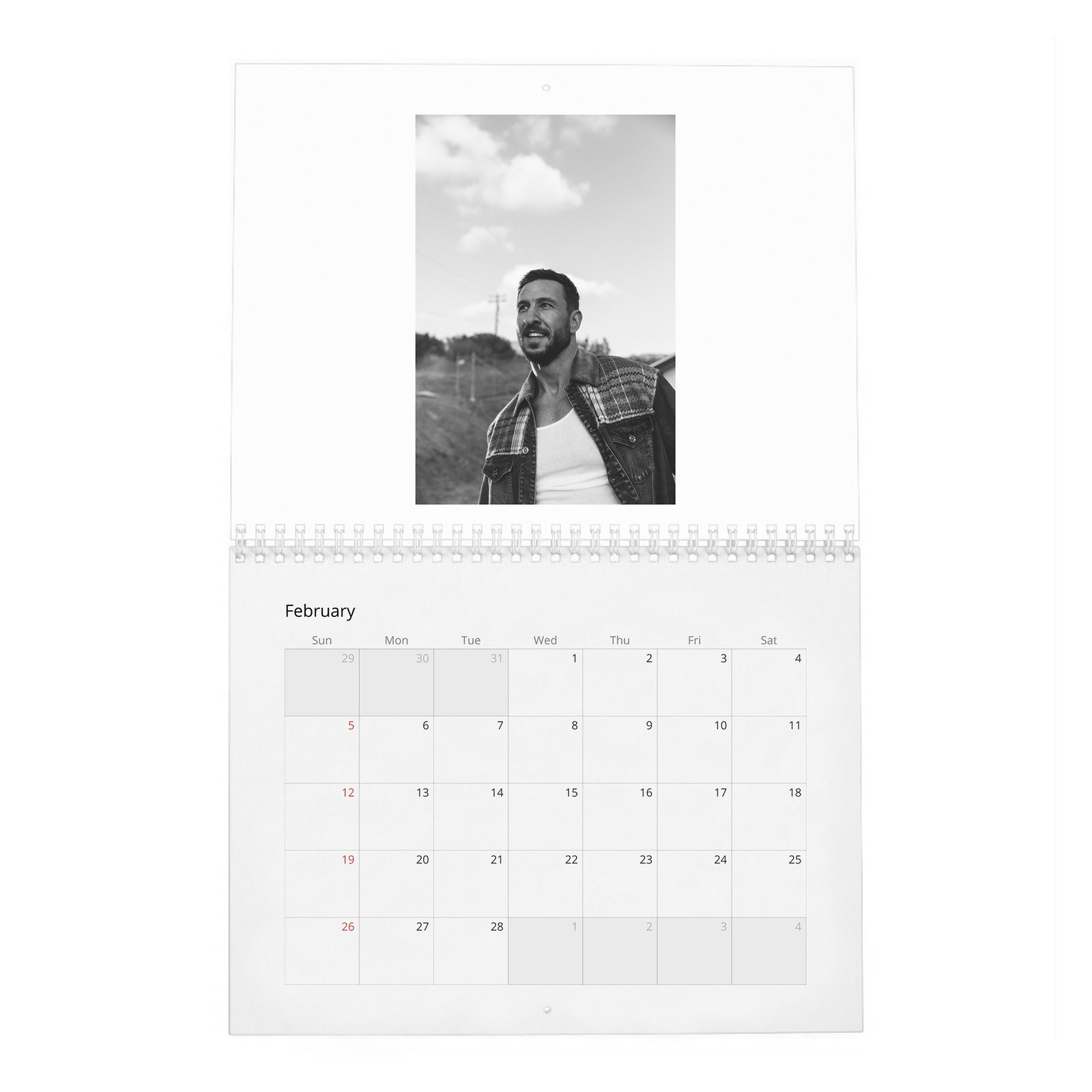02 Pablo Schreiber - Superhero Warrior 2027 Wall Calendar