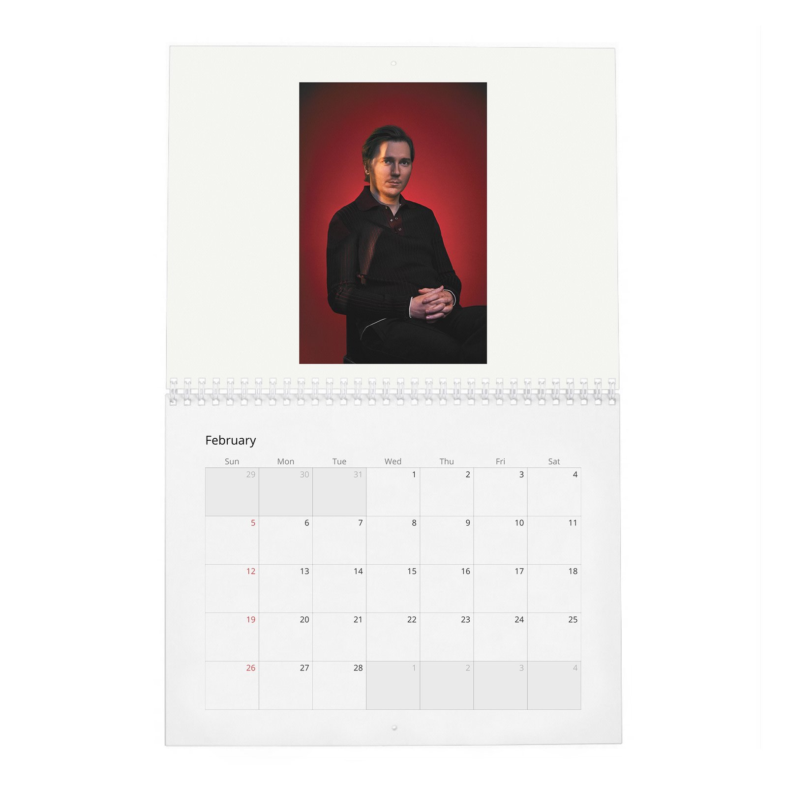 02 Paul Dano - Flaunt 2027 Wall Calendar
