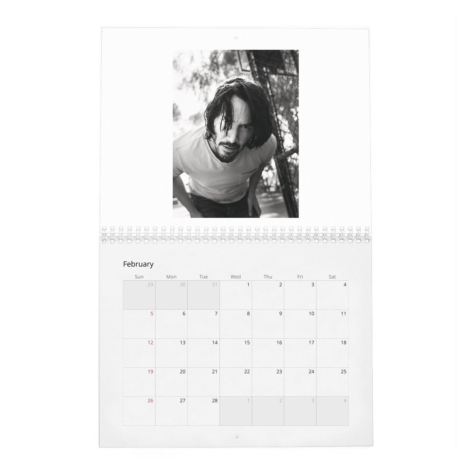 02 Keanu Reeves - Head Up 2027 Wall Calendar