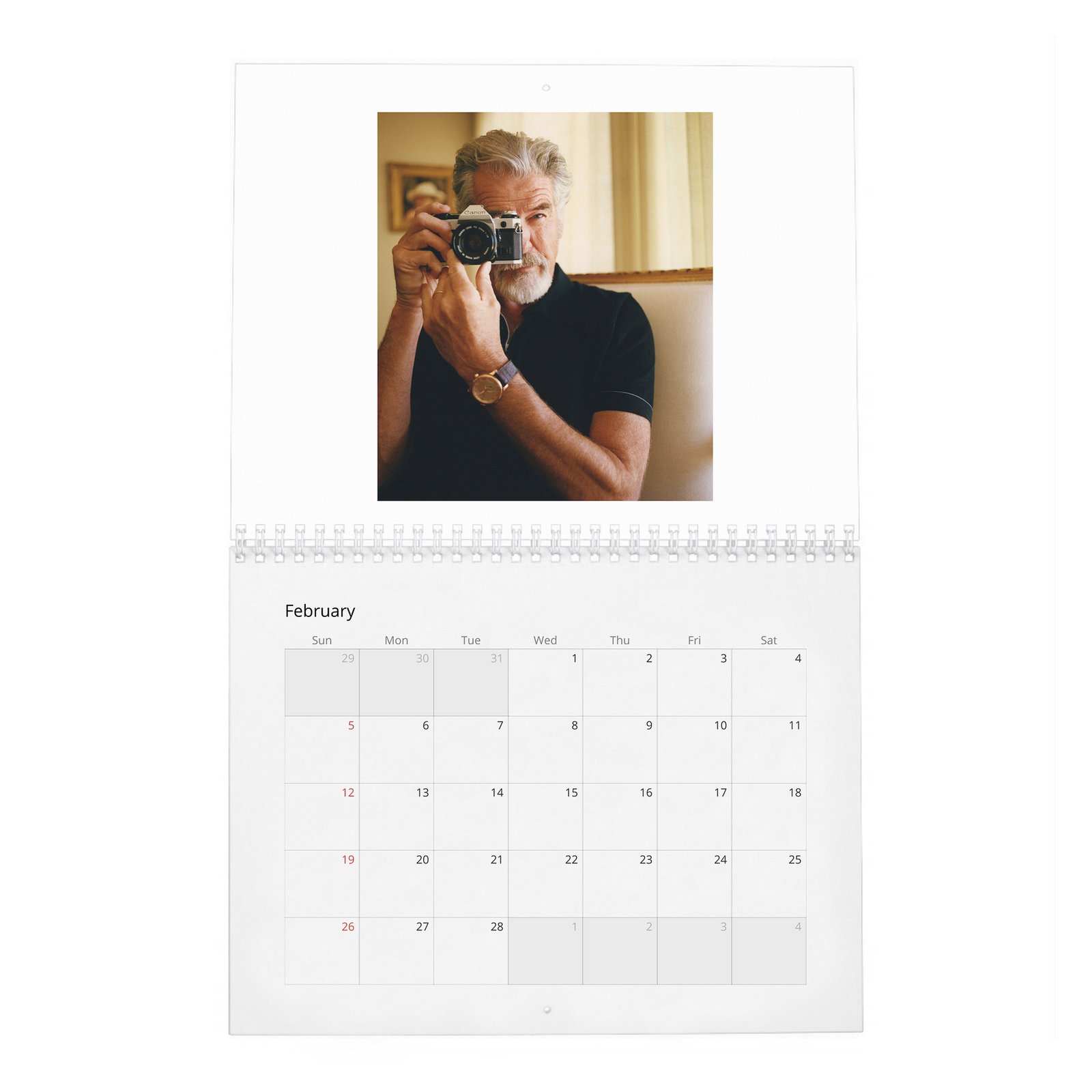 02 Pierce Brosnan - Beachy Life 2027 Wall Calendar