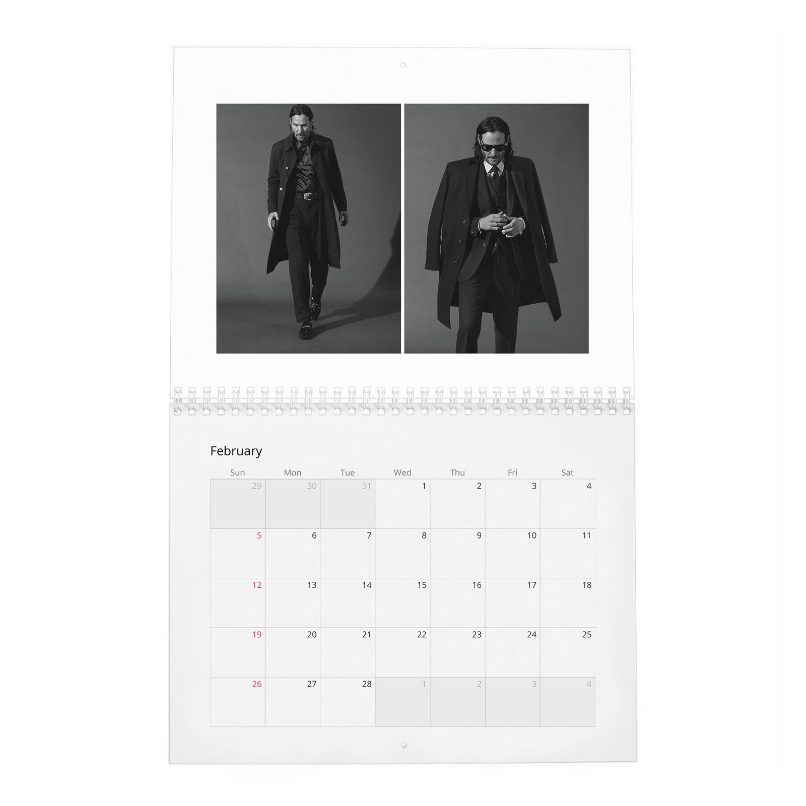 02 Keanu Reeves - The Legend Of 2027 Wall Calendar