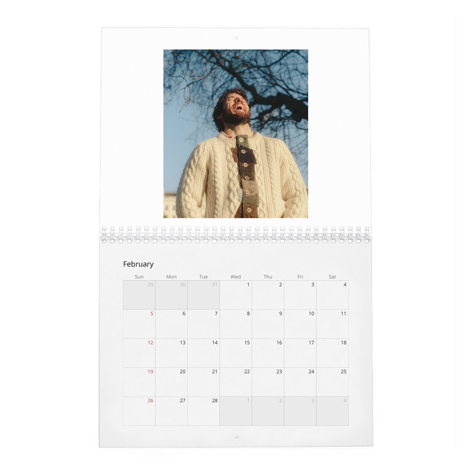 02 Sam Claflin - Laterals 2027 Wall Calendar