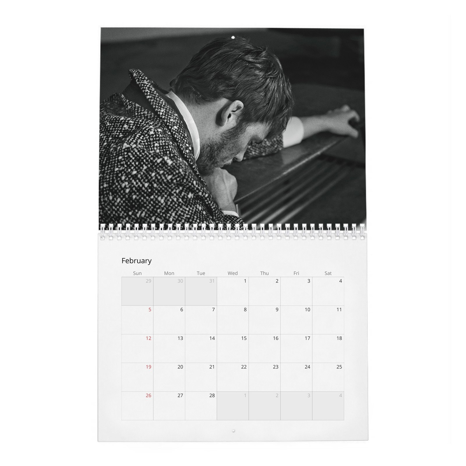 Sam Claflin - Up Close 2027 Wall Calendar