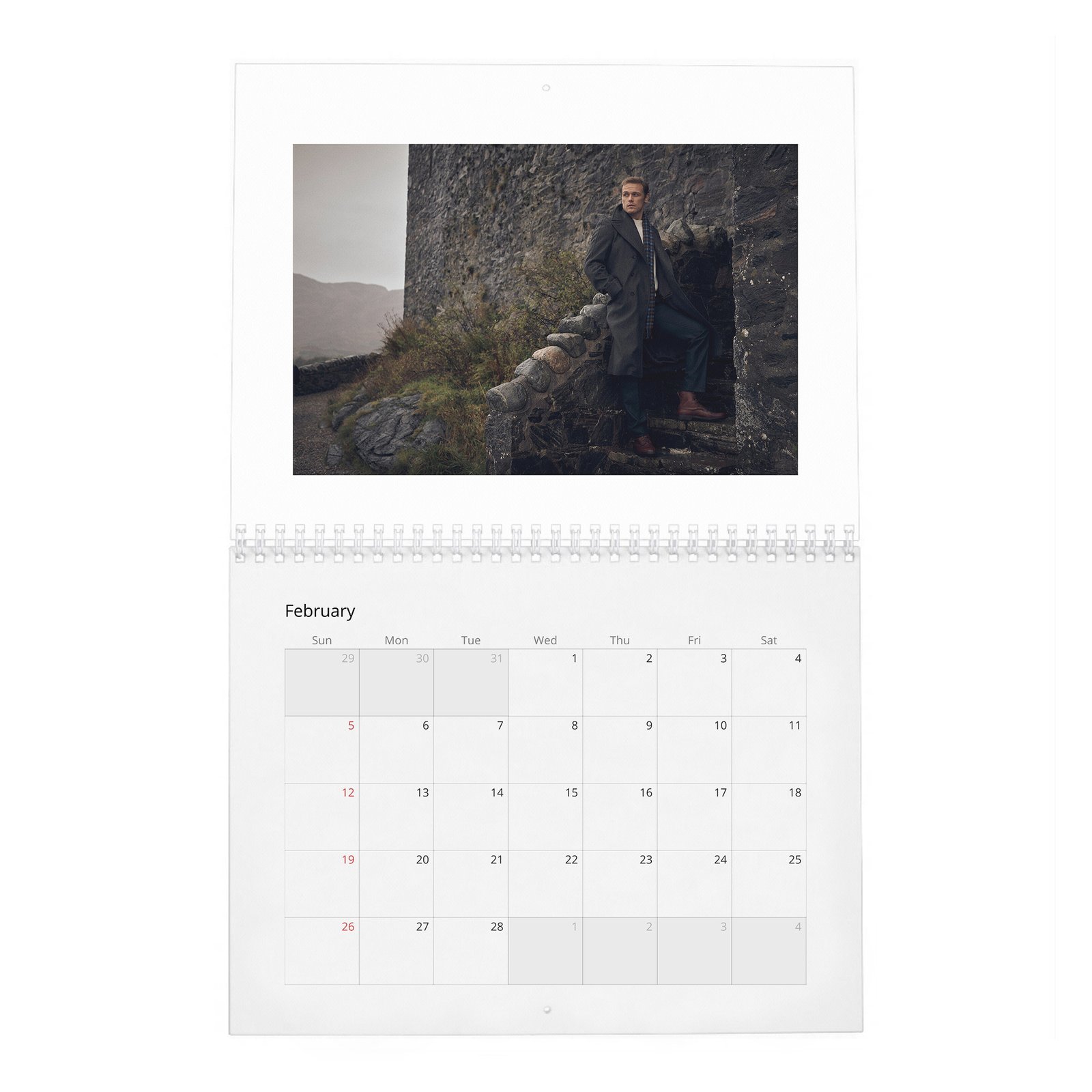 02 Sam Heughan - Monarch Of The Glen 2027 Wall Calendar