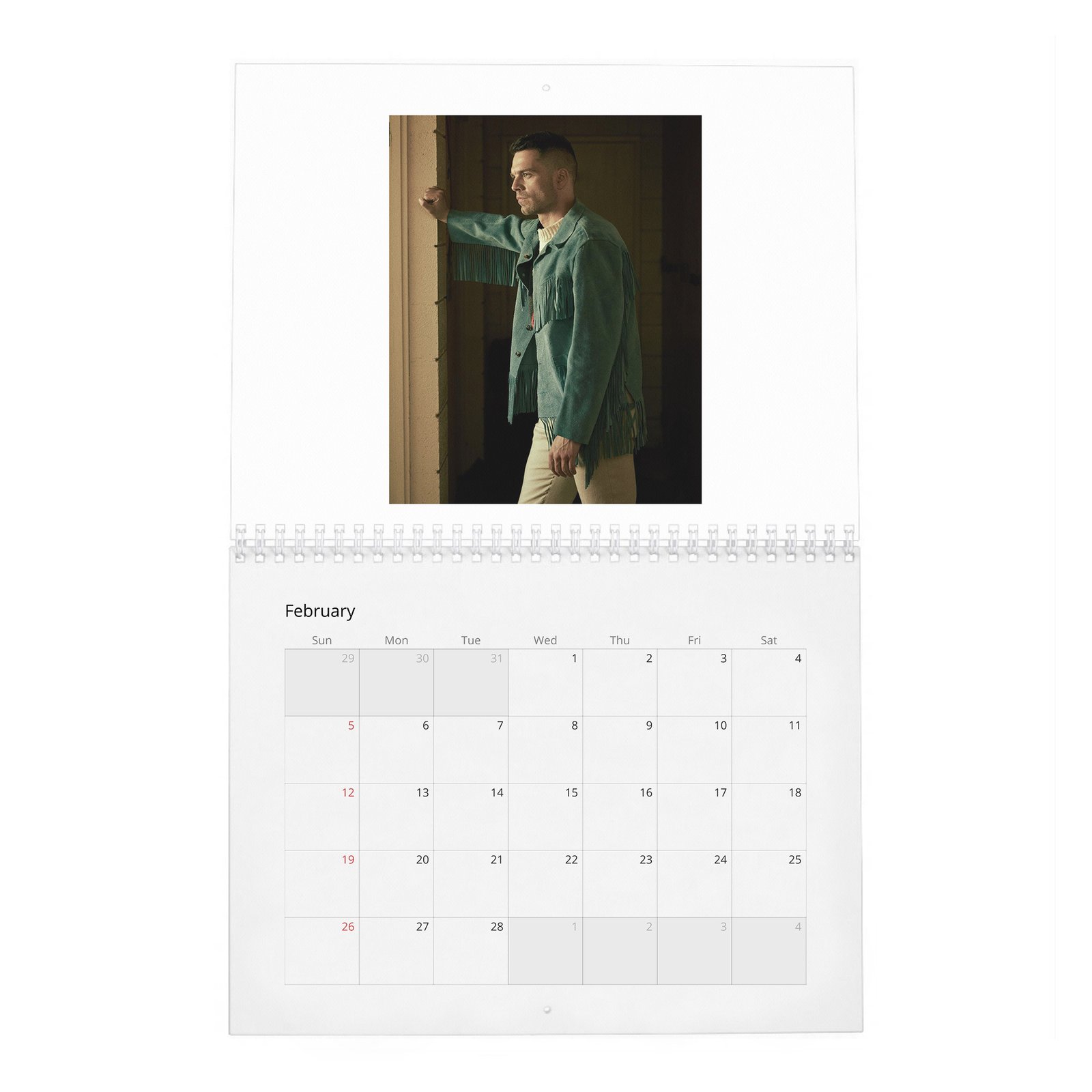 02 Sebastian Stan - Dives Deep 2027 Wall Calendar