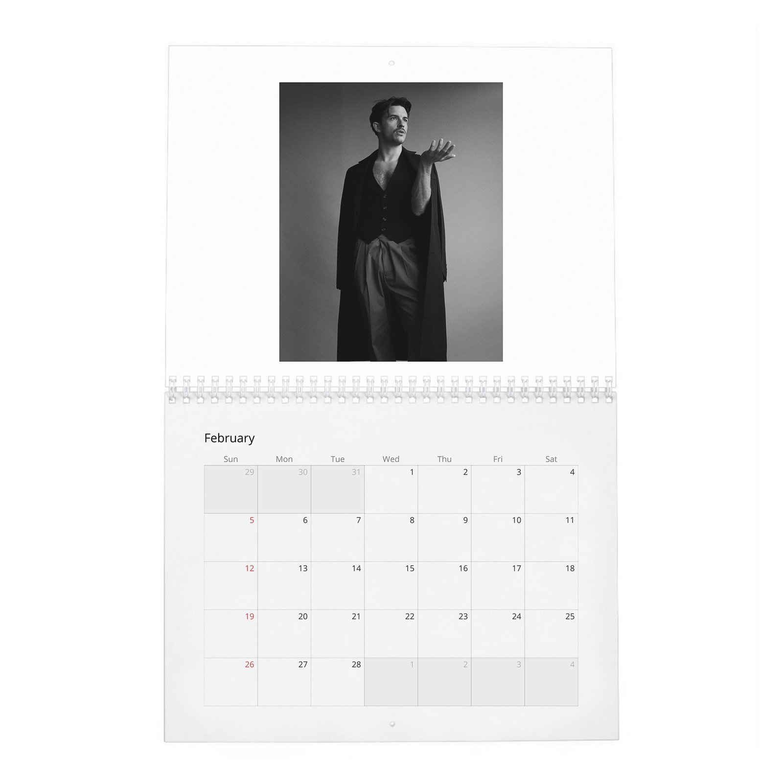 02 Jonathan Bailey - Takes Off 2027 Wall Calendar