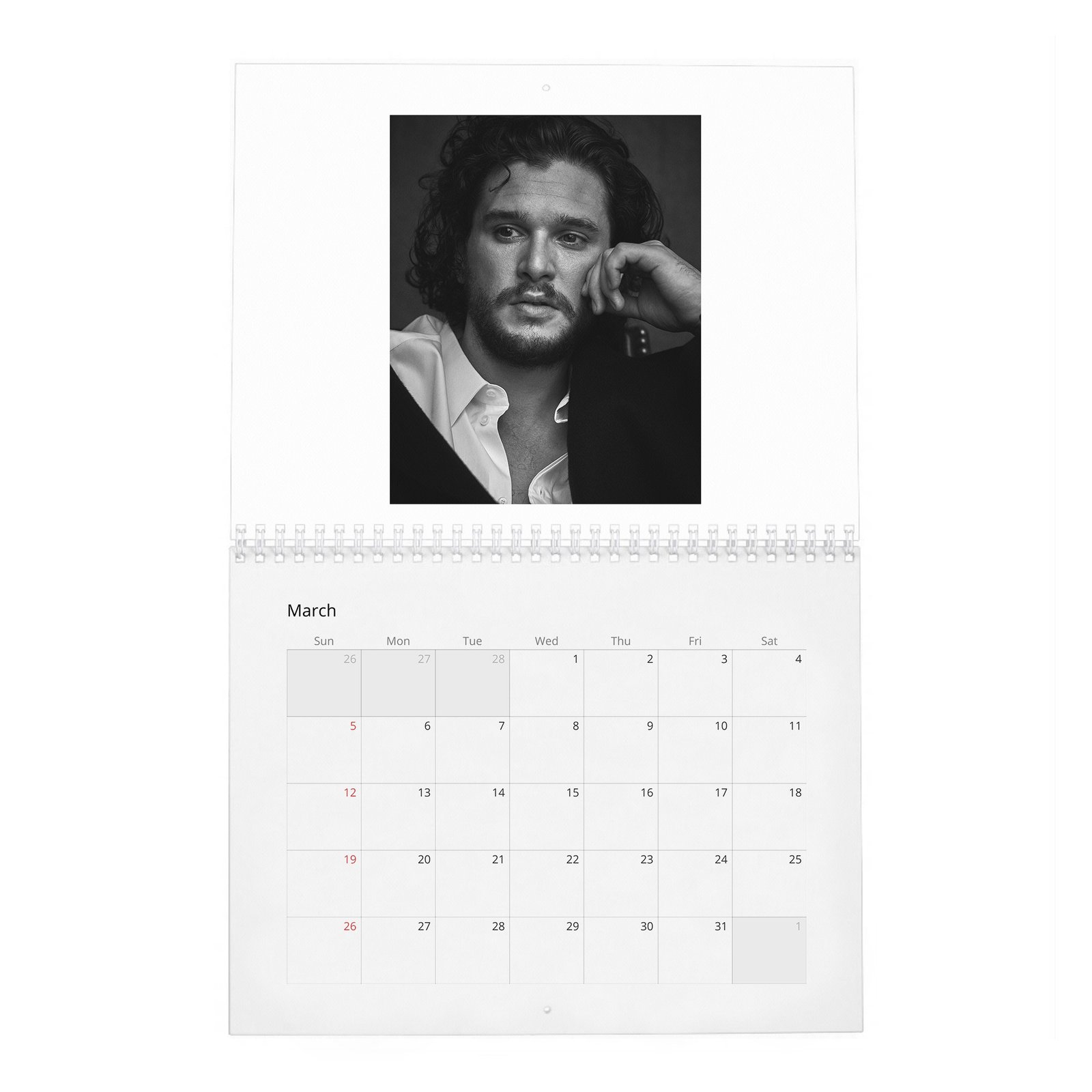 03 Kit Harington - Bastard Revolution 2027 Wall Calendar