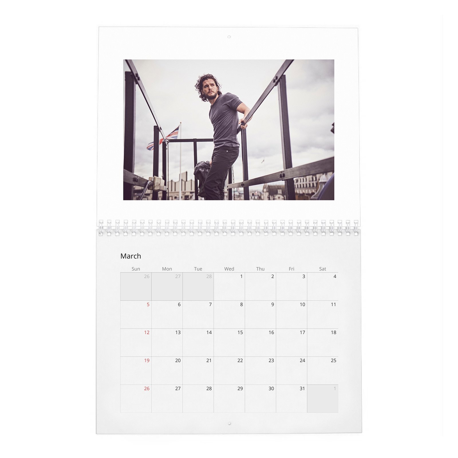 03 Kit Harington - The End Of The Thrones Empire 2027 Wall Calendar