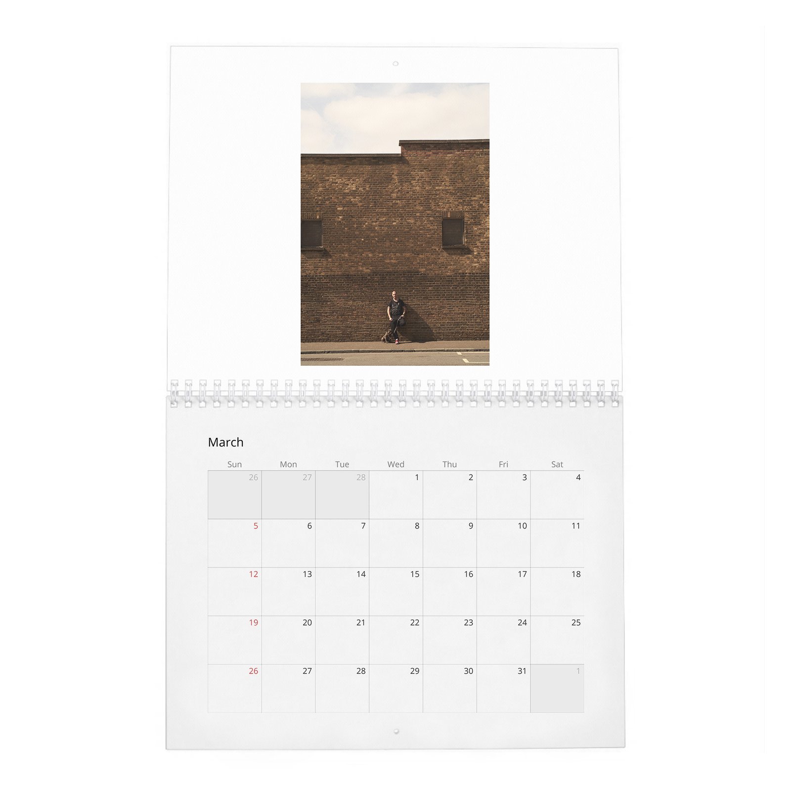 03 Tom Hardy - At Home 2027 Wall Calendar
